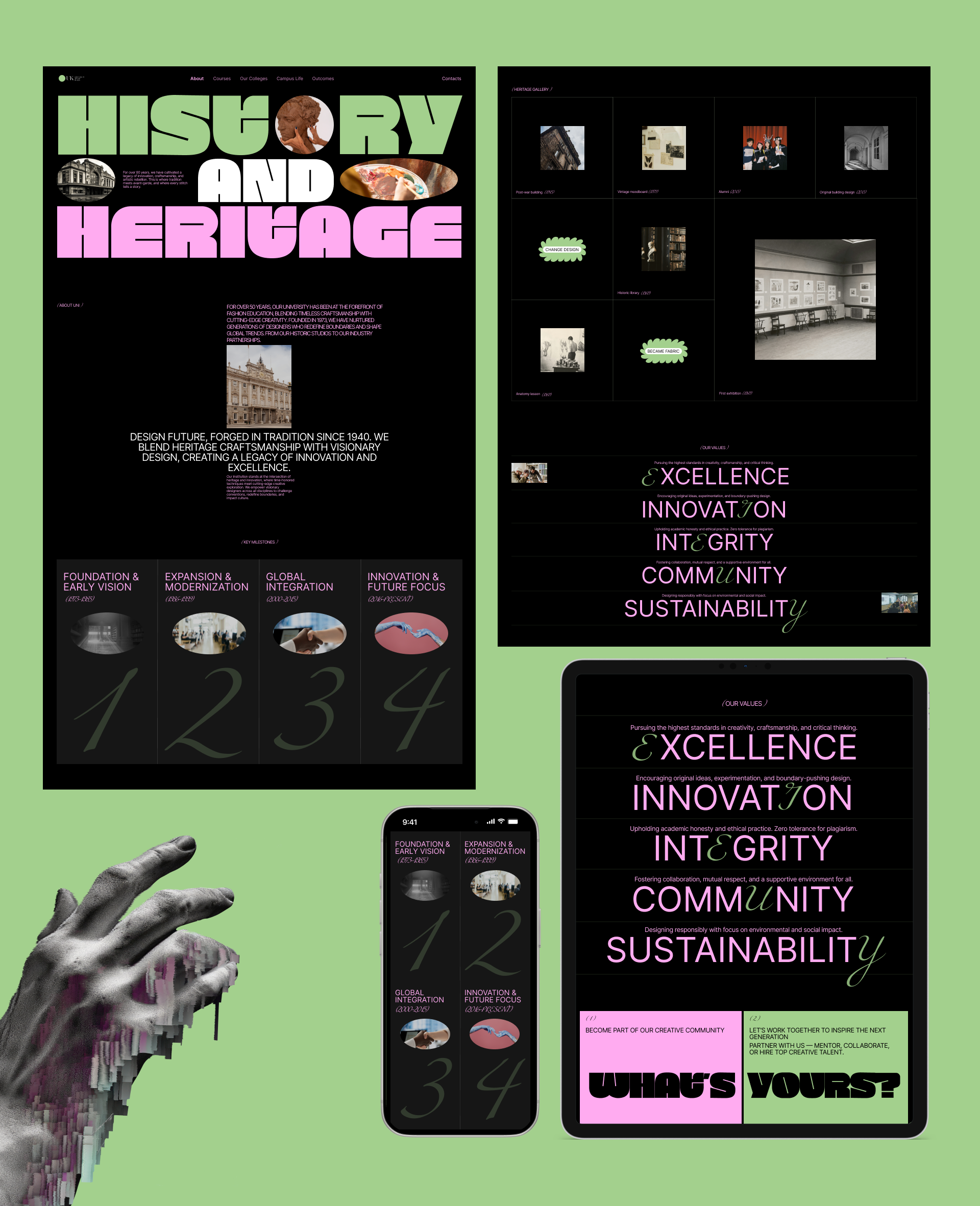 website - university of art and design — Изображение №8 — Интерфейсы на Dprofile