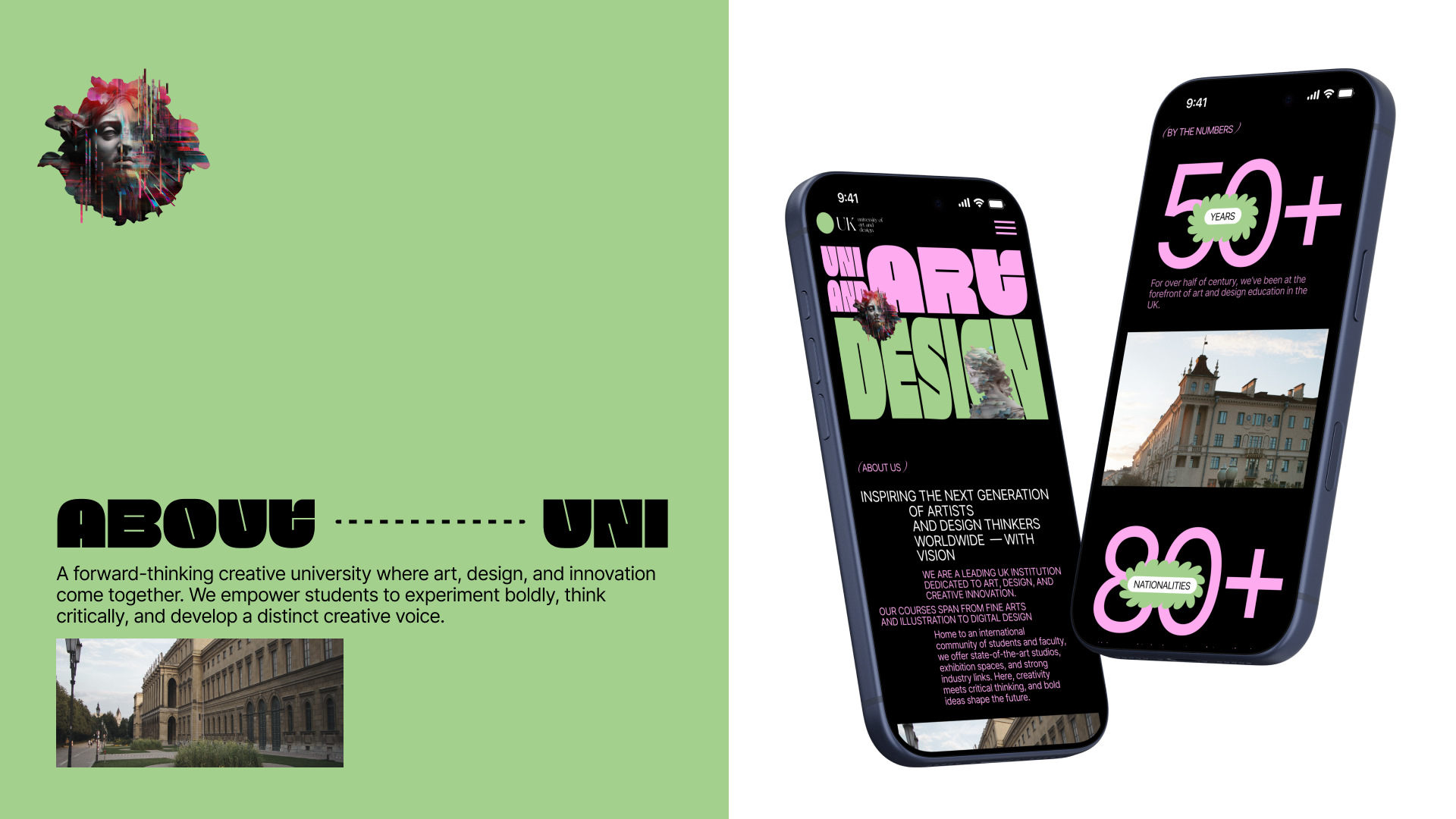website - university of art and design — Изображение №2 — Интерфейсы на Dprofile