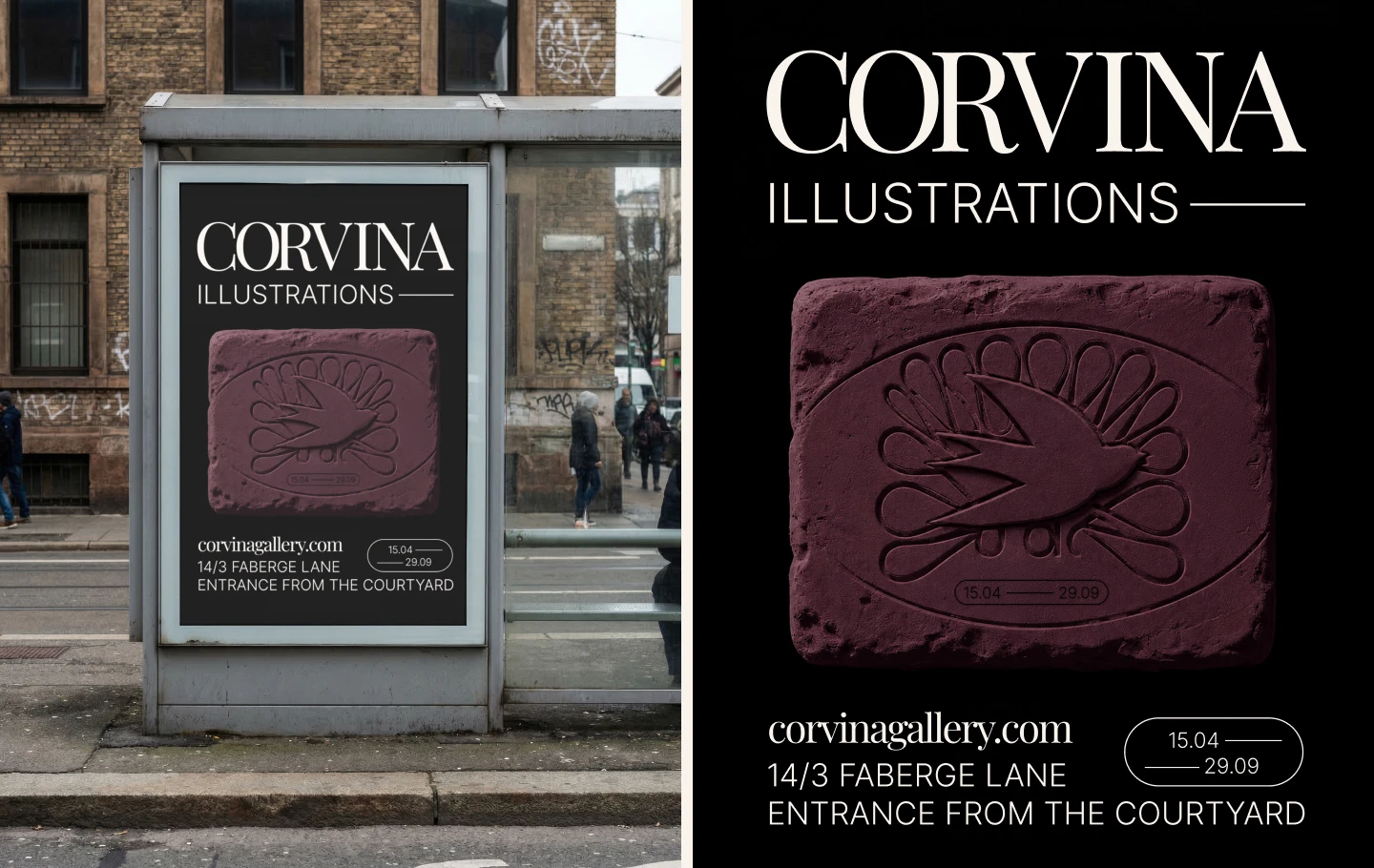 Corvina | Brand Identity | Art Gallery — Изображение №18 — Брендинг на Dprofile