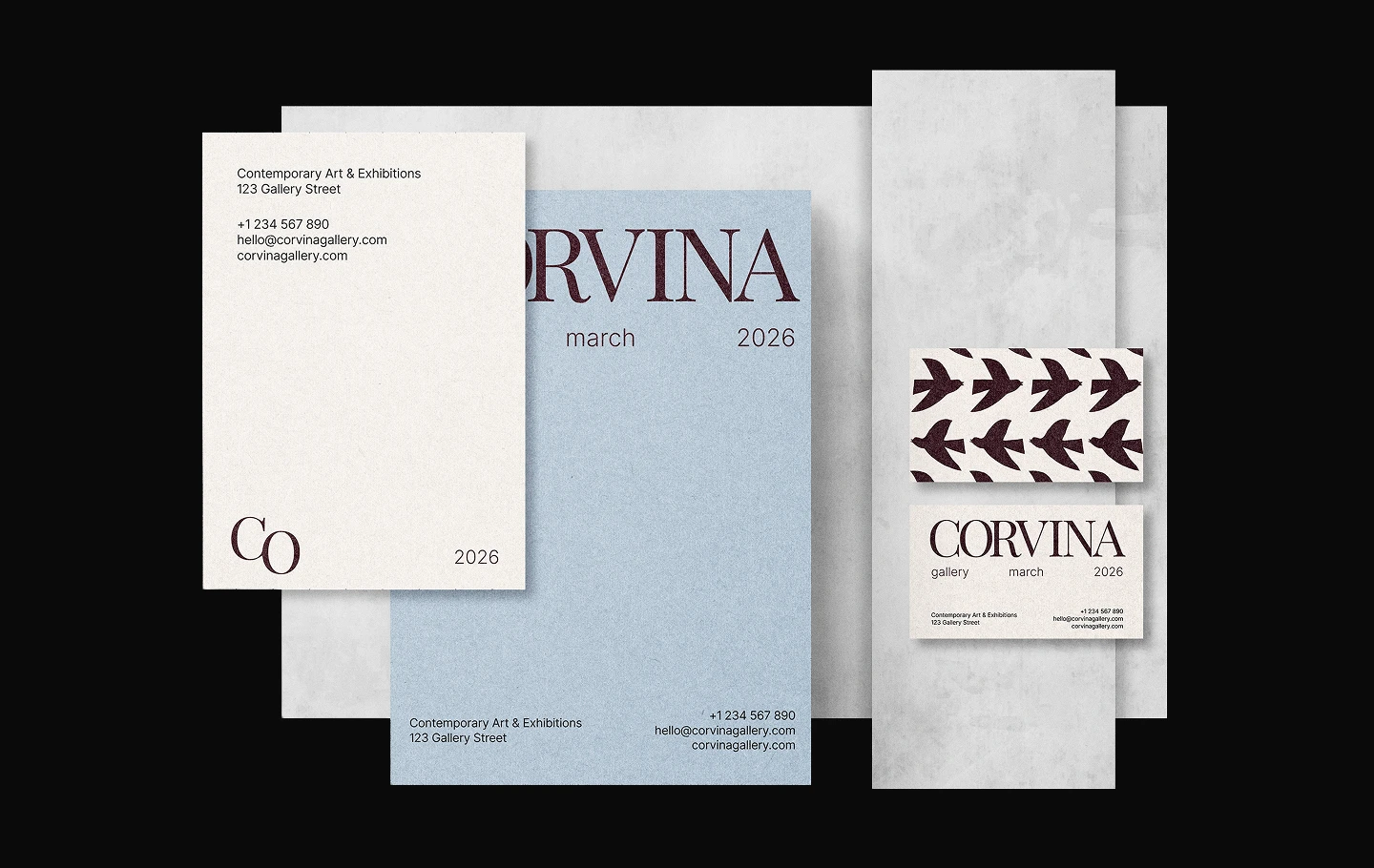 Corvina | Brand Identity | Art Gallery — Изображение №10 — Брендинг на Dprofile