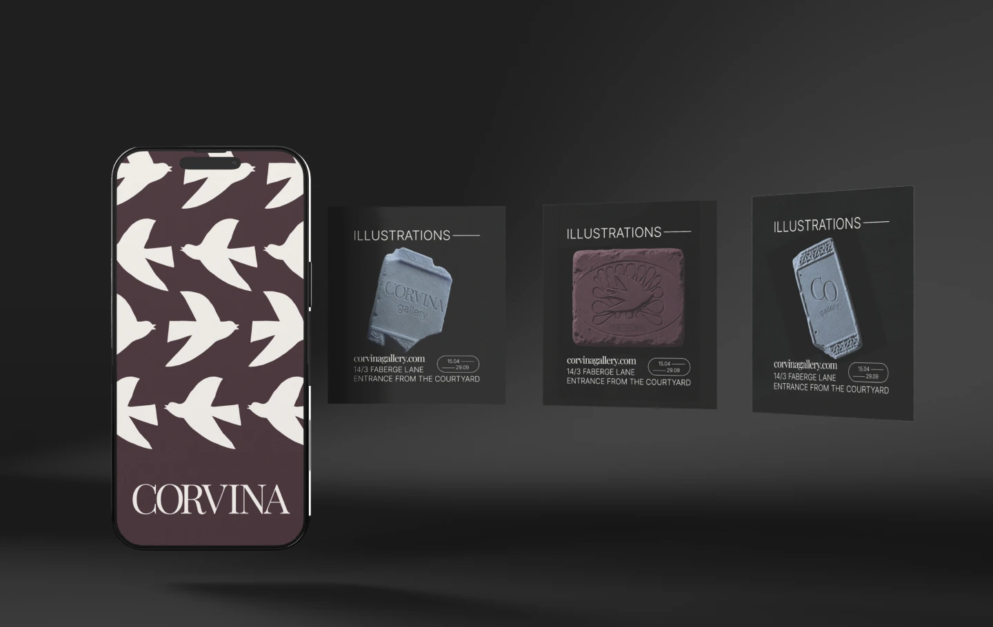 Corvina | Brand Identity | Art Gallery — Изображение №23 — Брендинг на Dprofile