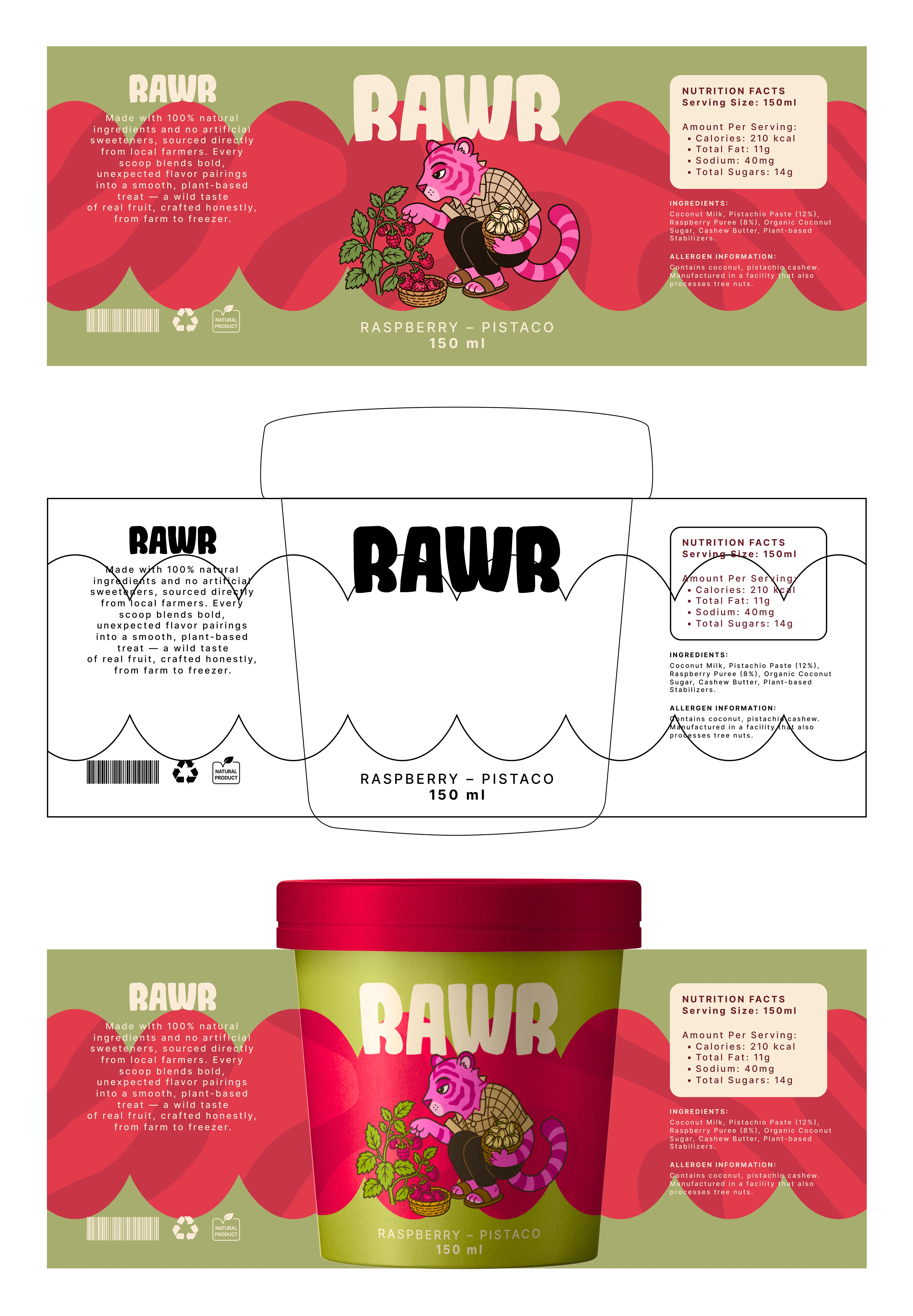 RAWR | Ice Cream | Branding Packaging — Изображение №6 — Брендинг на Dprofile