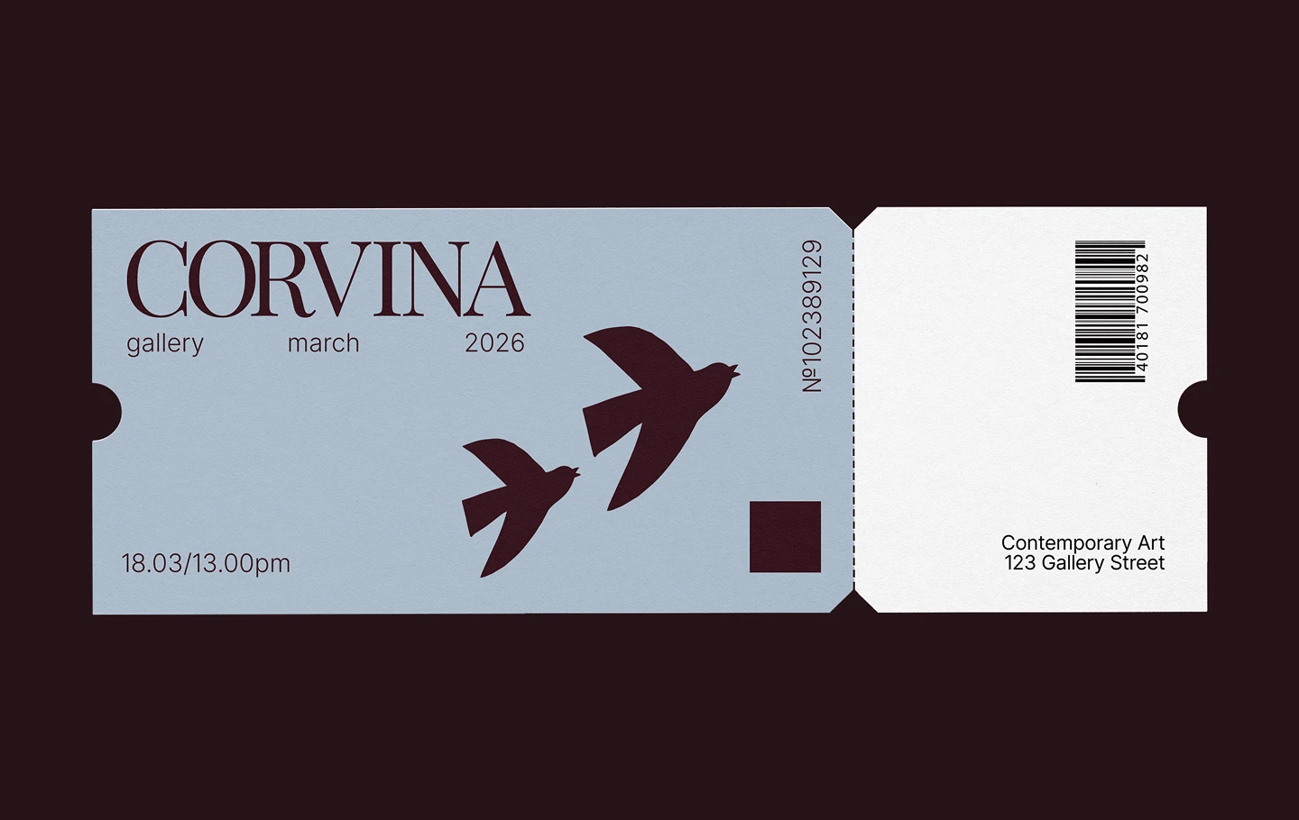 Corvina | Brand Identity | Art Gallery — Изображение №13 — Брендинг на Dprofile