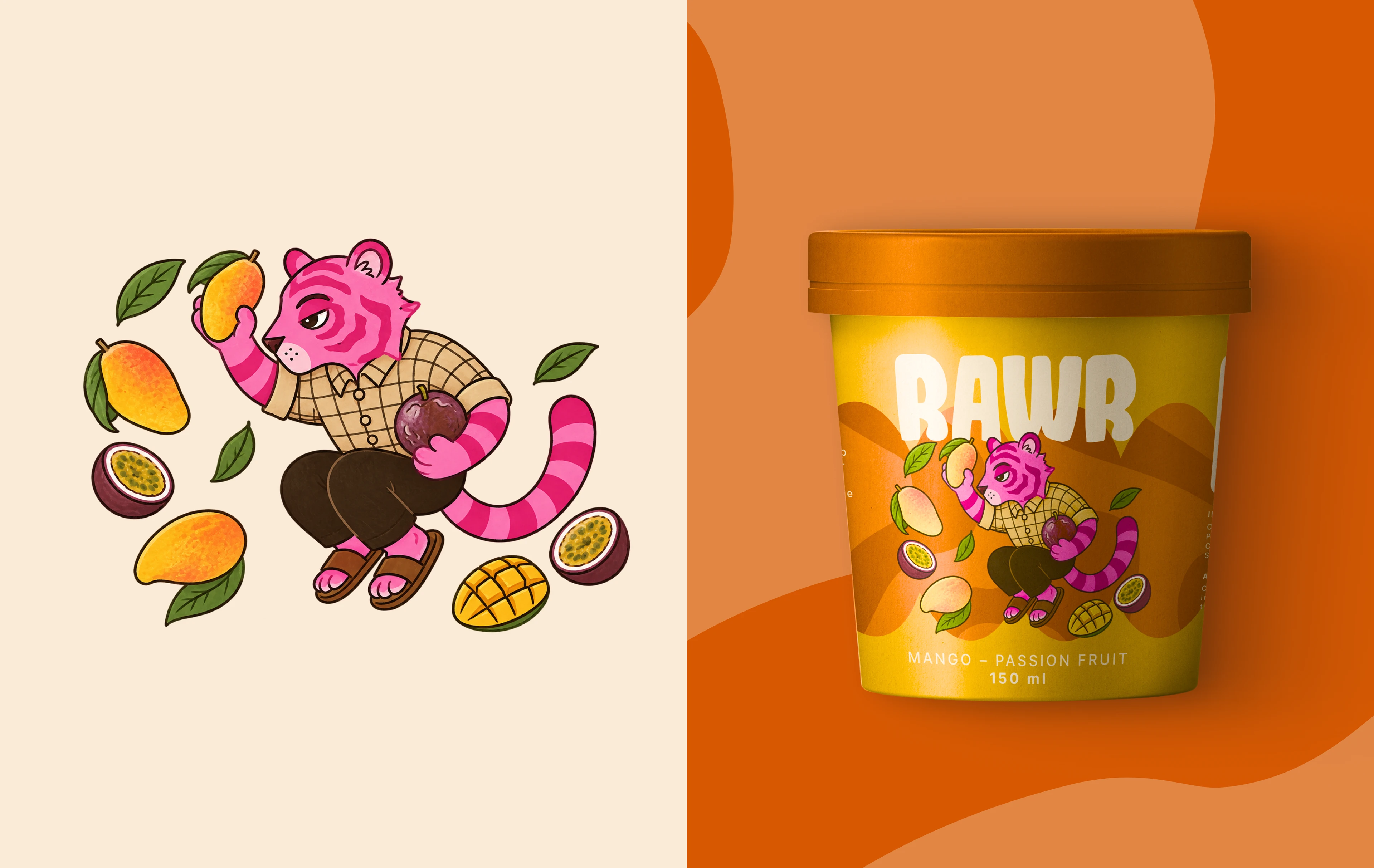 RAWR | Ice Cream | Branding Packaging — Изображение №7 — Брендинг на Dprofile
