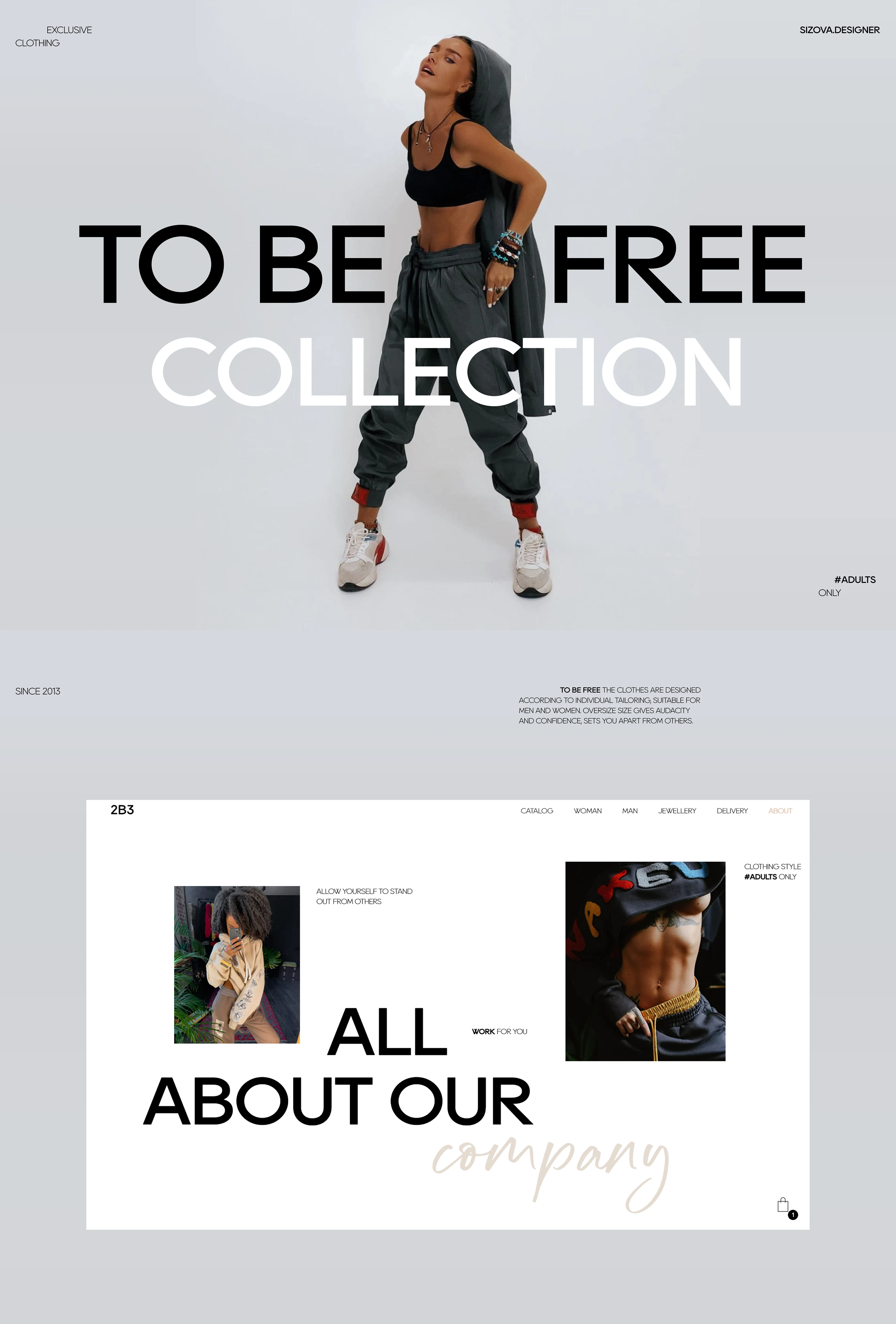 2BE3 SHOP — Изображение №1 — Интерфейсы, Брендинг на Dprofile