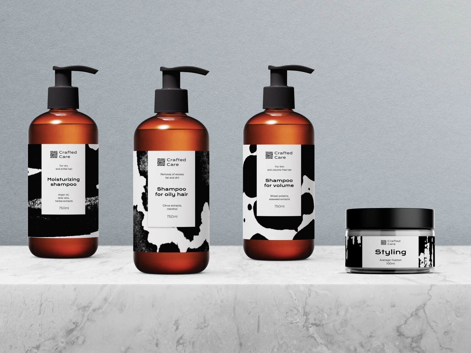 CRAFTED CARE | IDENTITY | LABEL DESIGN — Изображение №15 — Брендинг на Dprofile