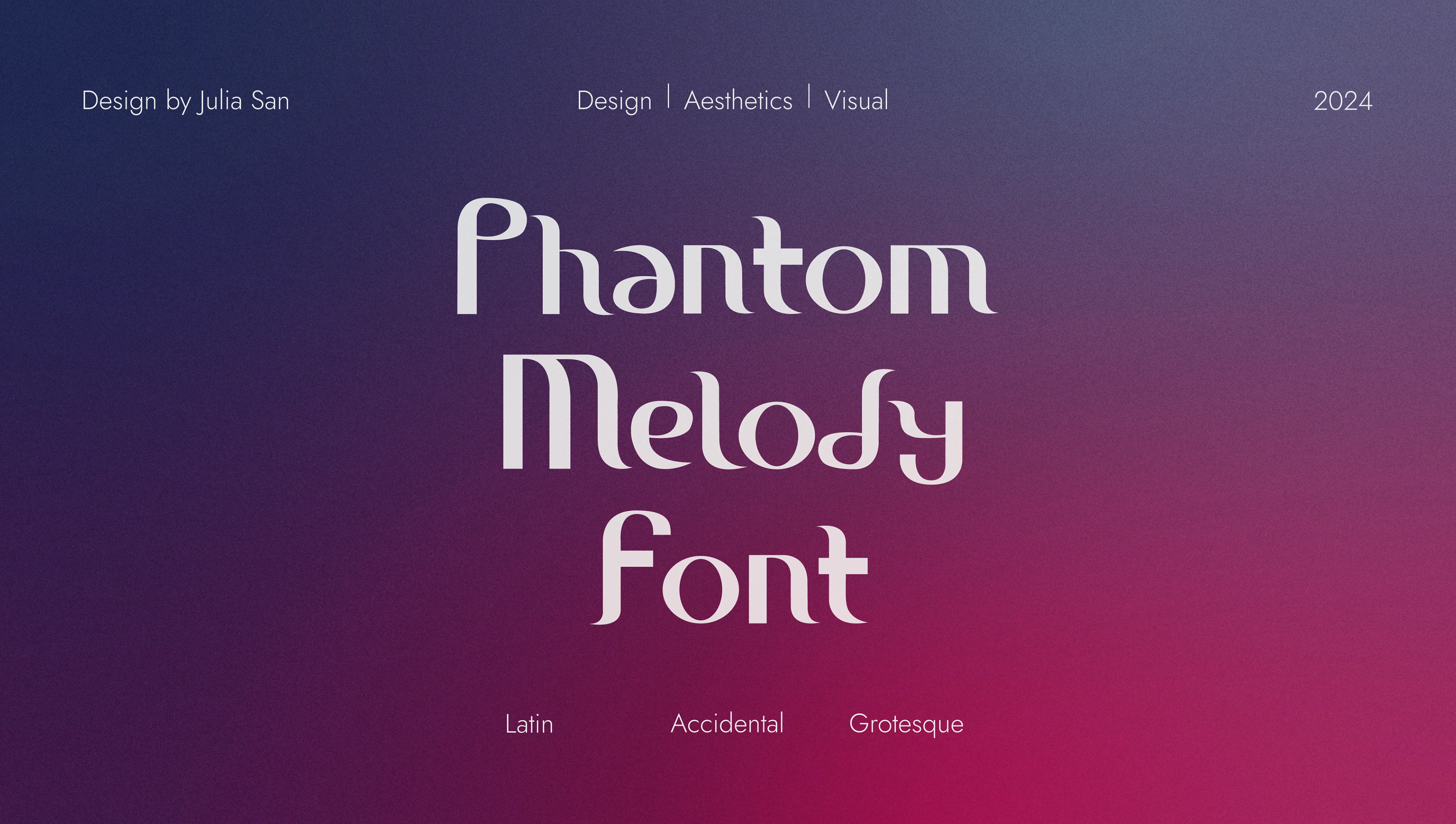 PHANTOM MELODY | FONT DESIGN — Изображение №1 — Графика на Dprofile