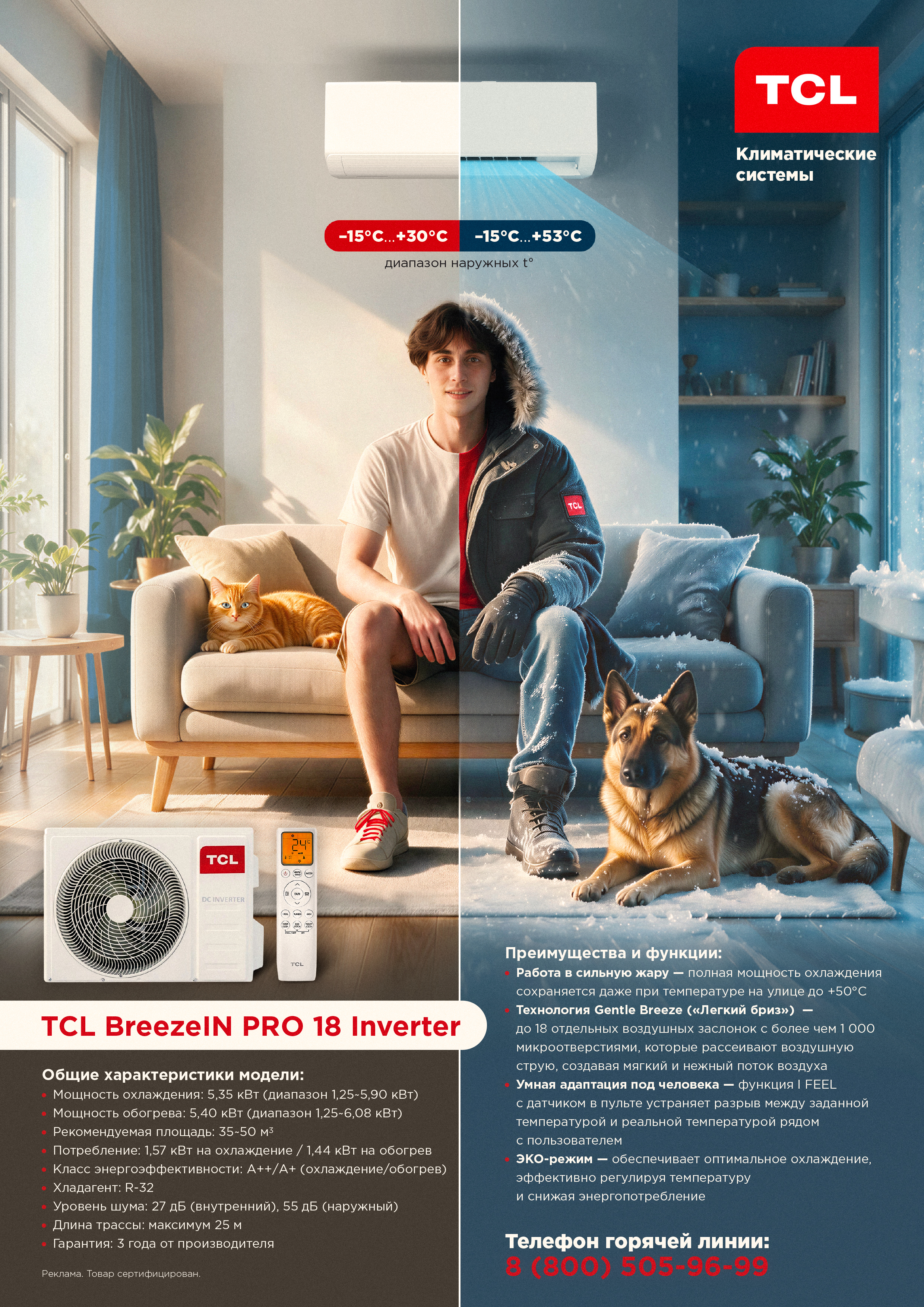 Кондиционер TCL — Изображение №1 — Графика, Маркетинг на Dprofile