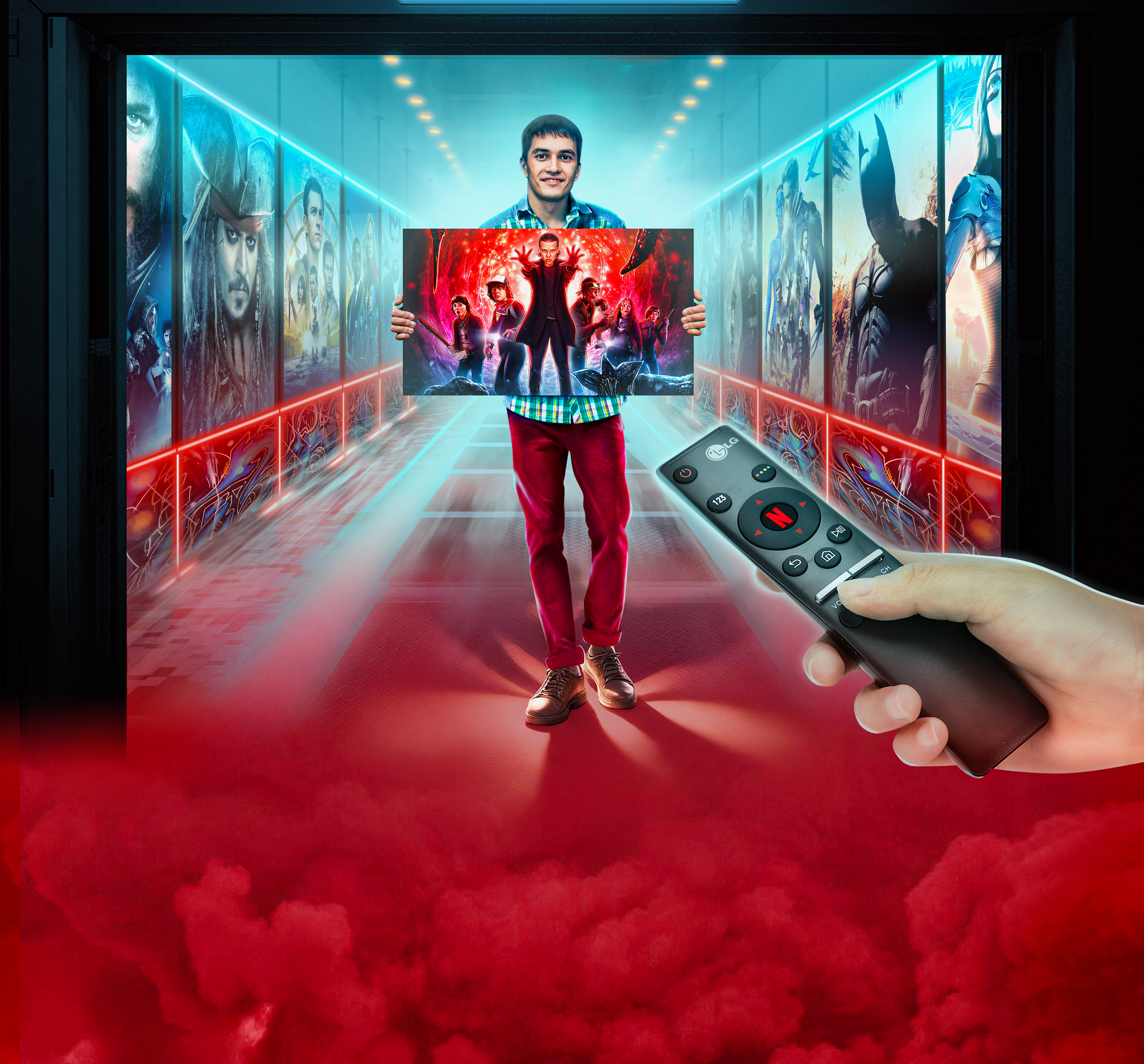 Рекламный макет для LG OLED R + Netflix — Изображение №2 — Графика, Маркетинг на Dprofile