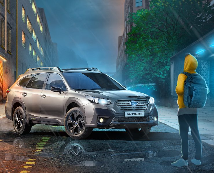 Рекламный макет Subaru Outback — Графика, Маркетинг на Dprofile