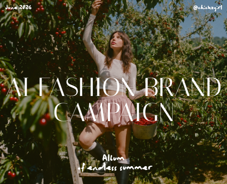 AI fashion brand campaign|Album of Endless Summer — Нейро, Маркетинг на Dprofile