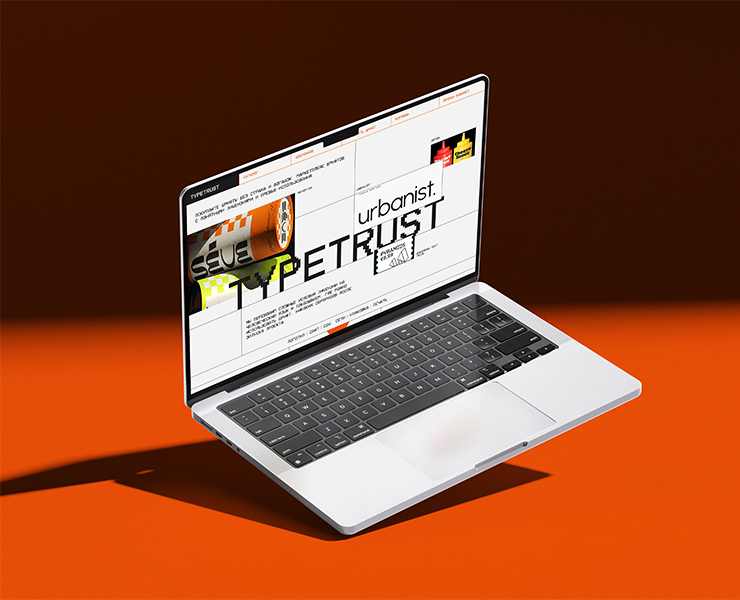 TYPETRUST | Маркетплейс шрифтов — Интерфейсы, Брендинг на Dprofile