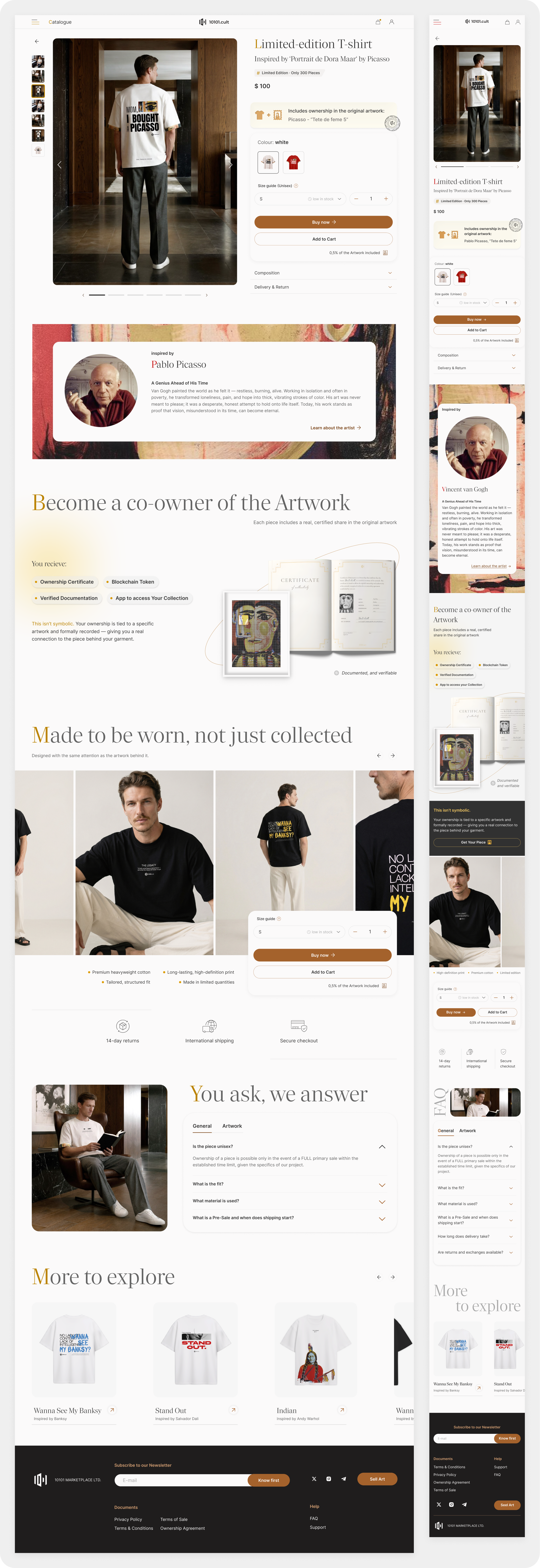 10101.shop: Дизайн B2C art-tech e-commerce платформы — Изображение №5 — Интерфейсы на Dprofile
