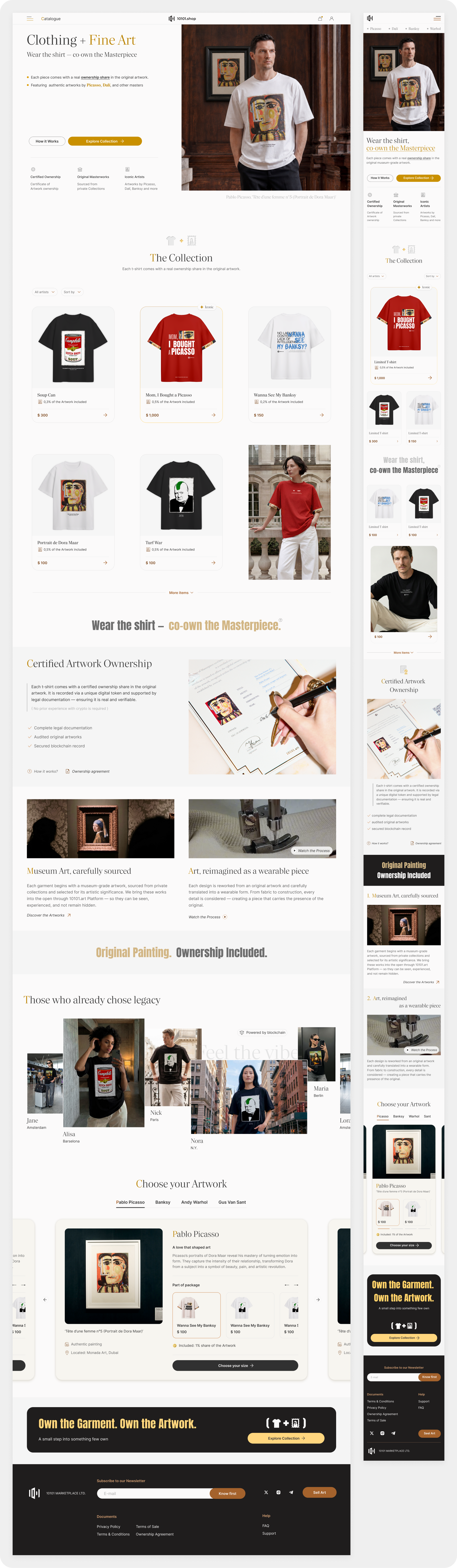 10101.shop: Дизайн B2C art-tech e-commerce платформы — Изображение №3 — Интерфейсы на Dprofile