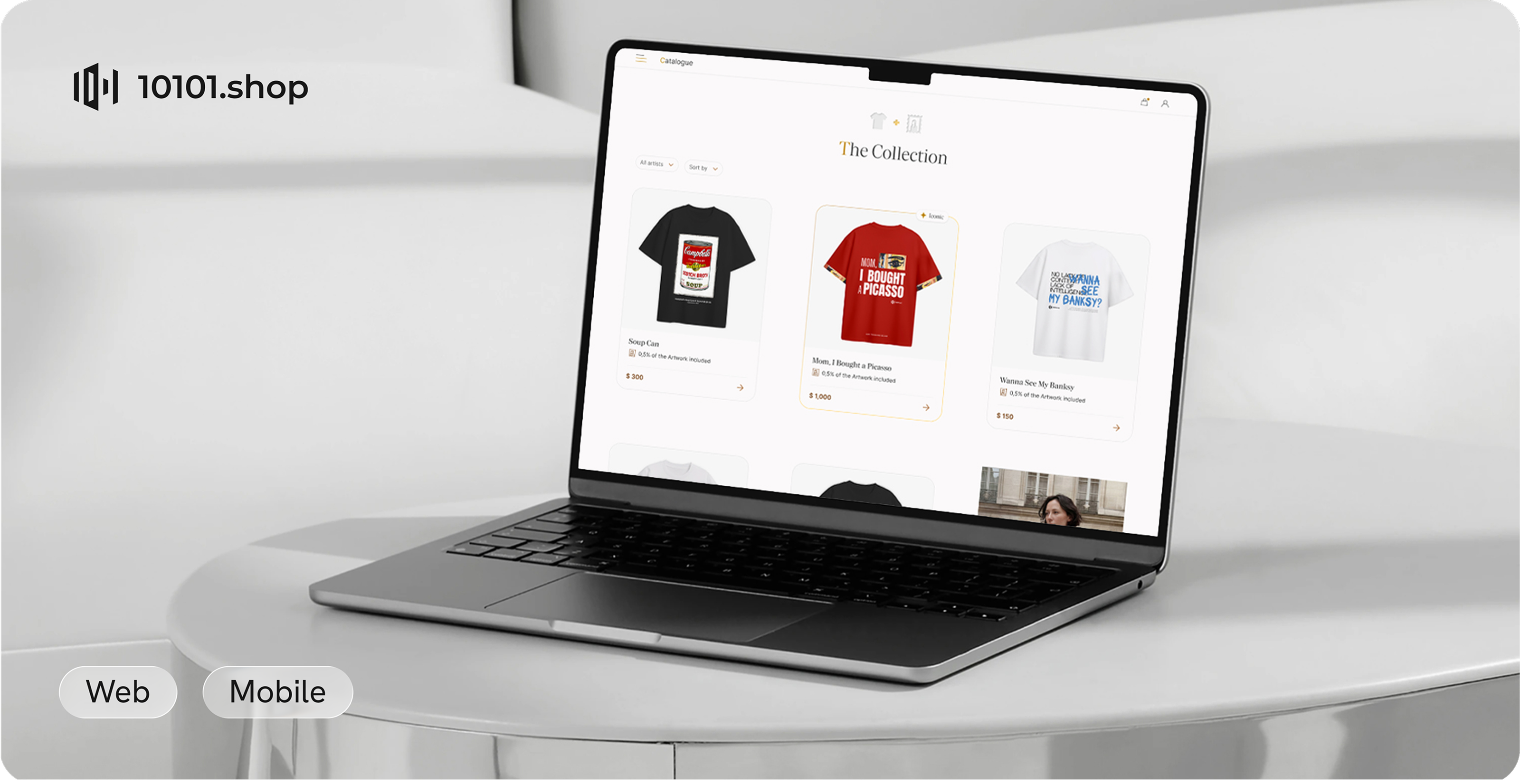 10101.shop: Дизайн B2C art-tech e-commerce платформы — Изображение №1 — Интерфейсы на Dprofile
