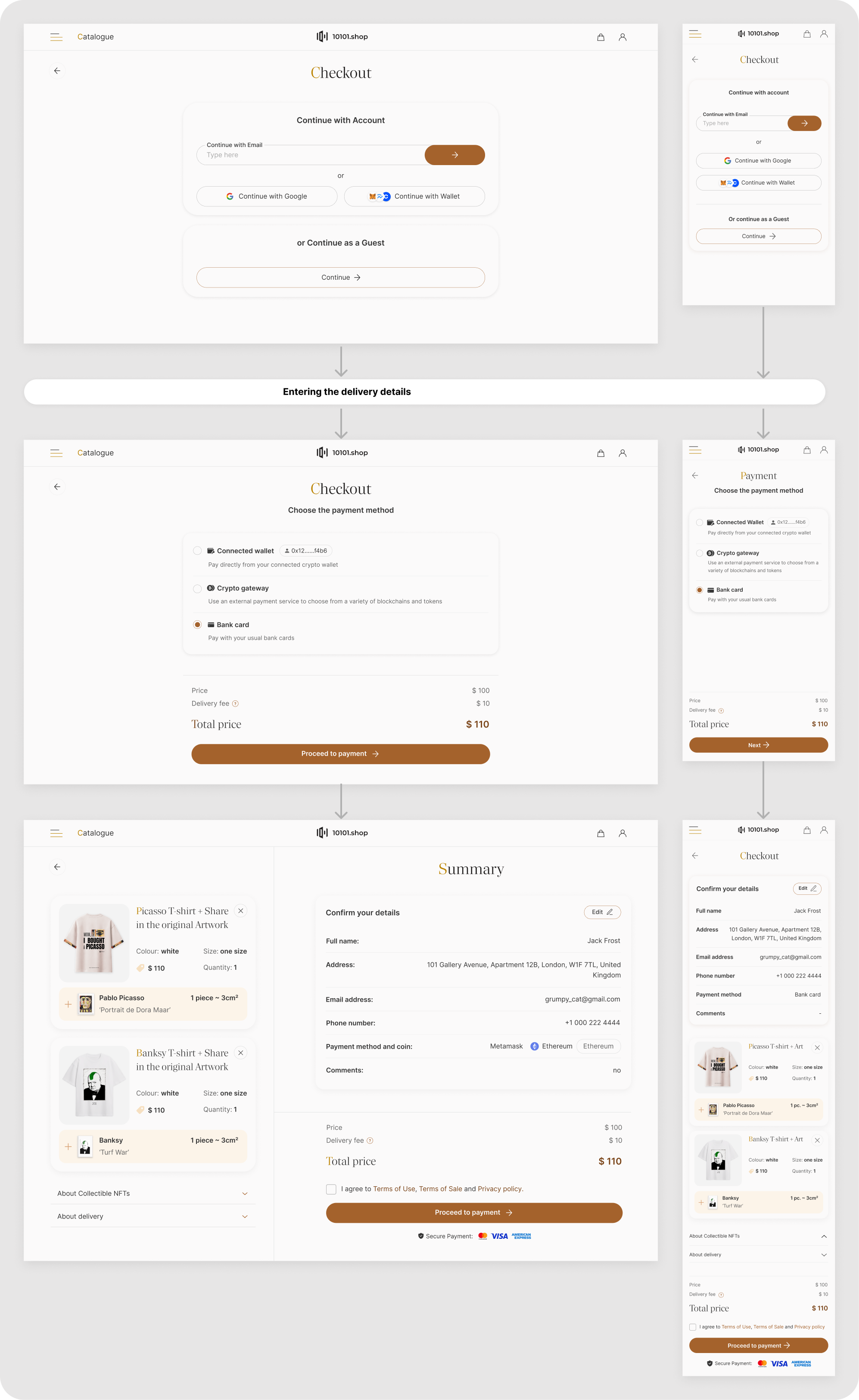 10101.shop: Дизайн B2C art-tech e-commerce платформы — Изображение №7 — Интерфейсы на Dprofile