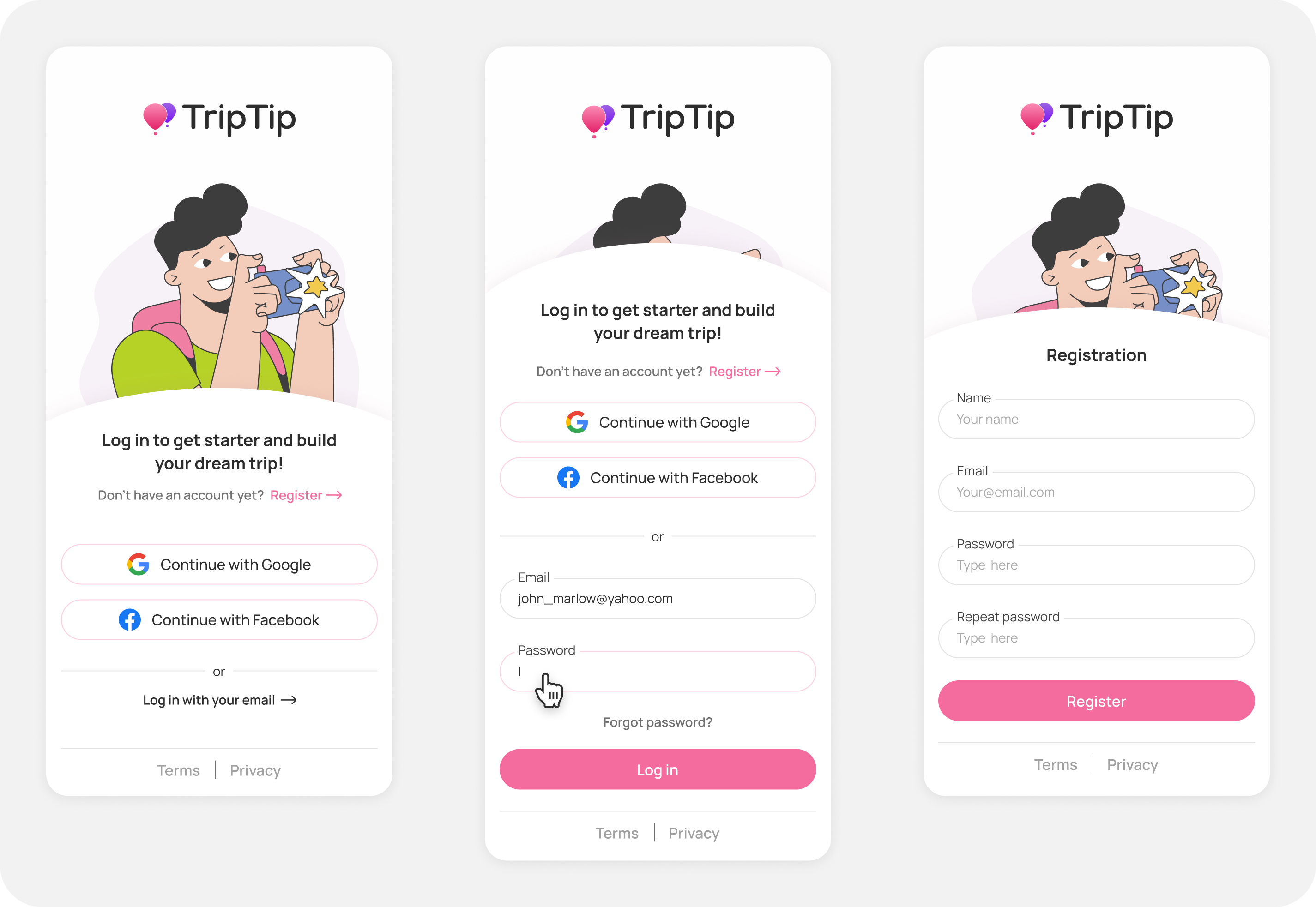 Triplay: Дизайн для ИИ-планнера путешествий — Изображение №10 — Интерфейсы на Dprofile