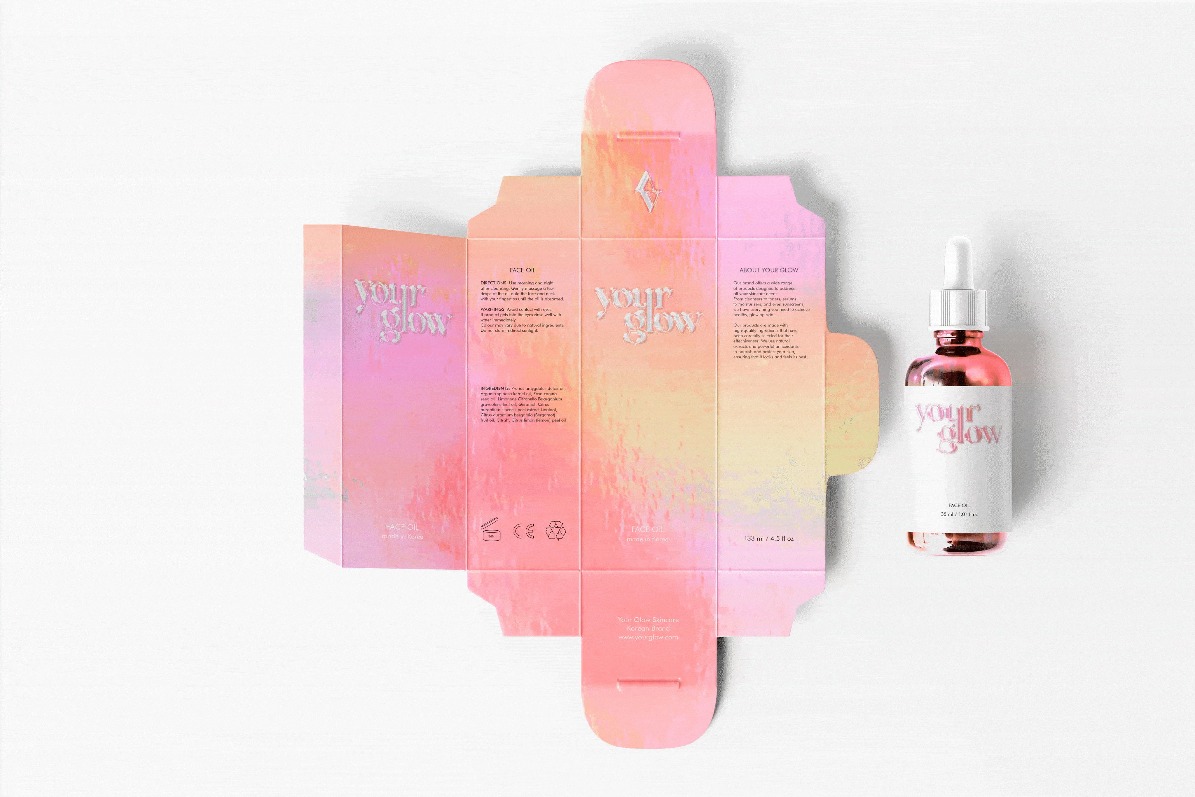 Your Glow | Skincare brand | Brand identify — Изображение №4 — Брендинг на Dprofile