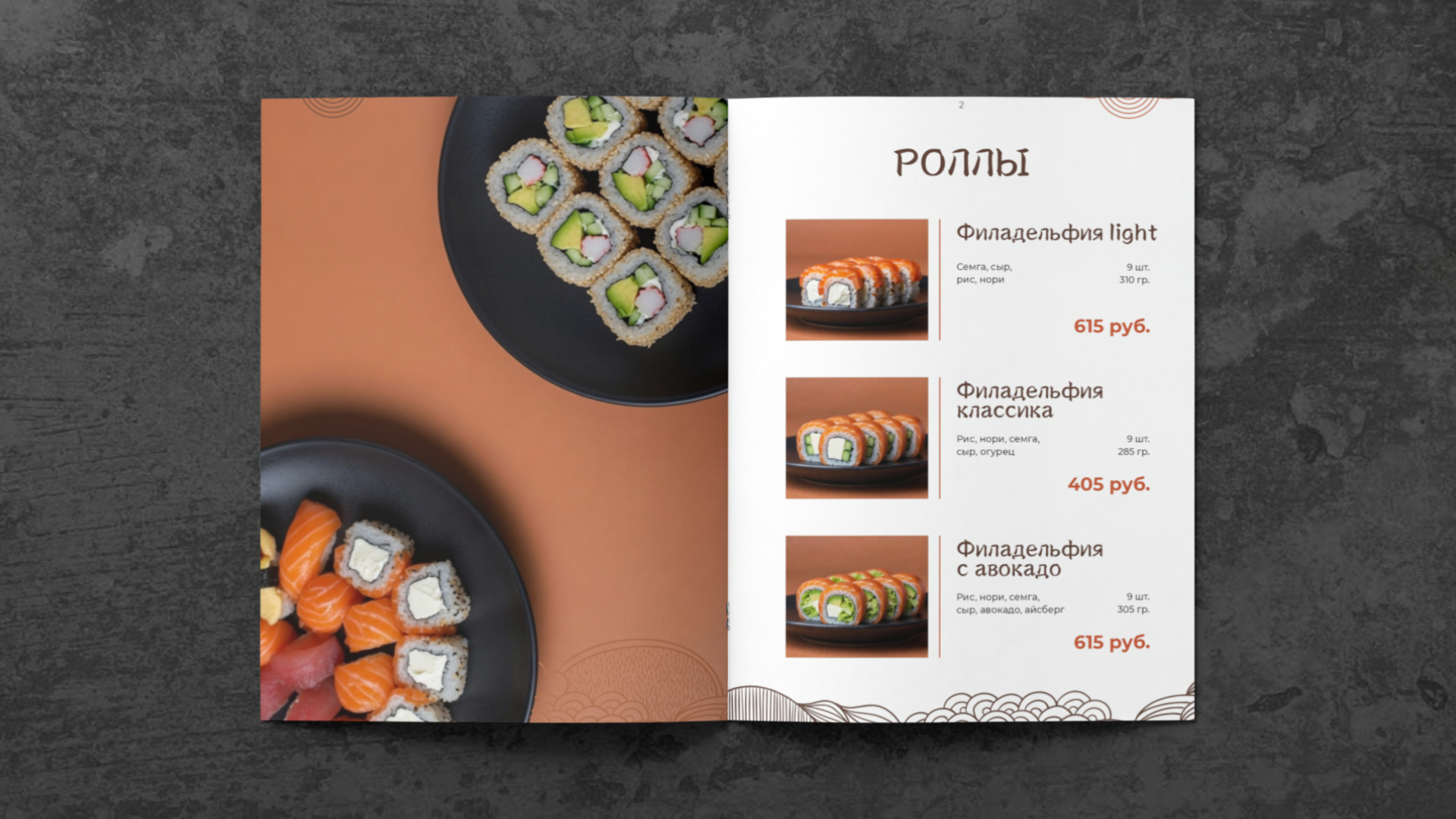 Меню для суши-бара — Изображение №6 — Графика, Нейро на Dprofile