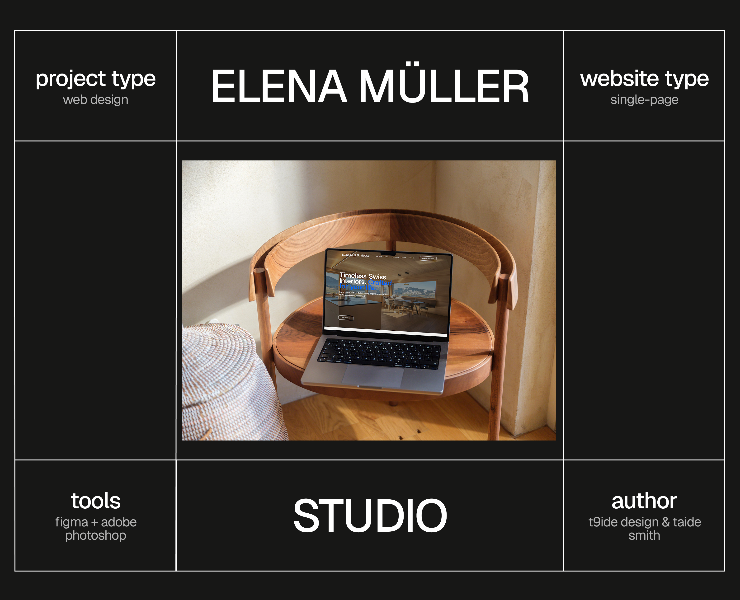 Elena Müller Studio — Luxury Interior Design Website — Интерфейсы на Dprofile