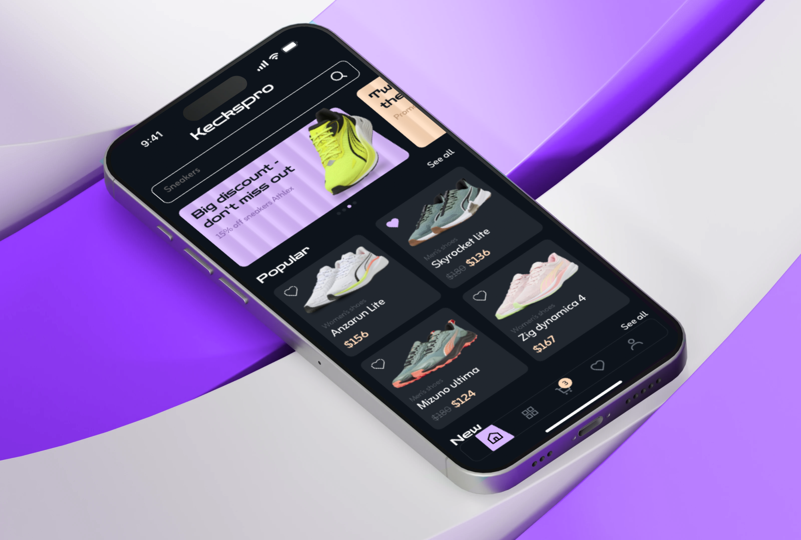 E-commerce mobile app / Мобильное приложение кроссовок — Изображение №6 — Интерфейсы на Dprofile