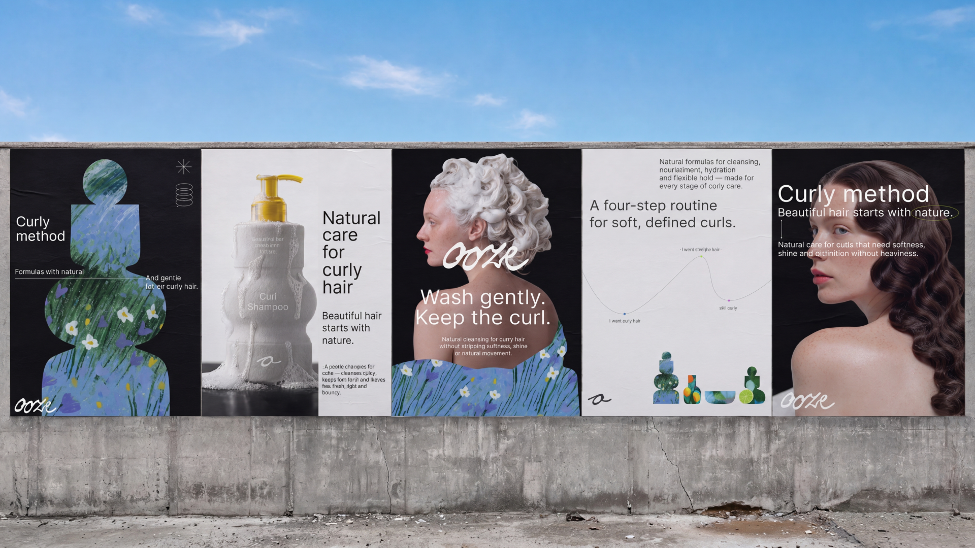 OOZE | Conceptual visual identity for a curly hair care bra… — Изображение №10 — Брендинг на Dprofile