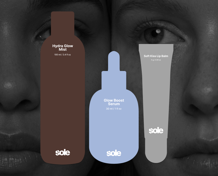 Sole - skincare brand visual identity — Брендинг, Нейро на Dprofile