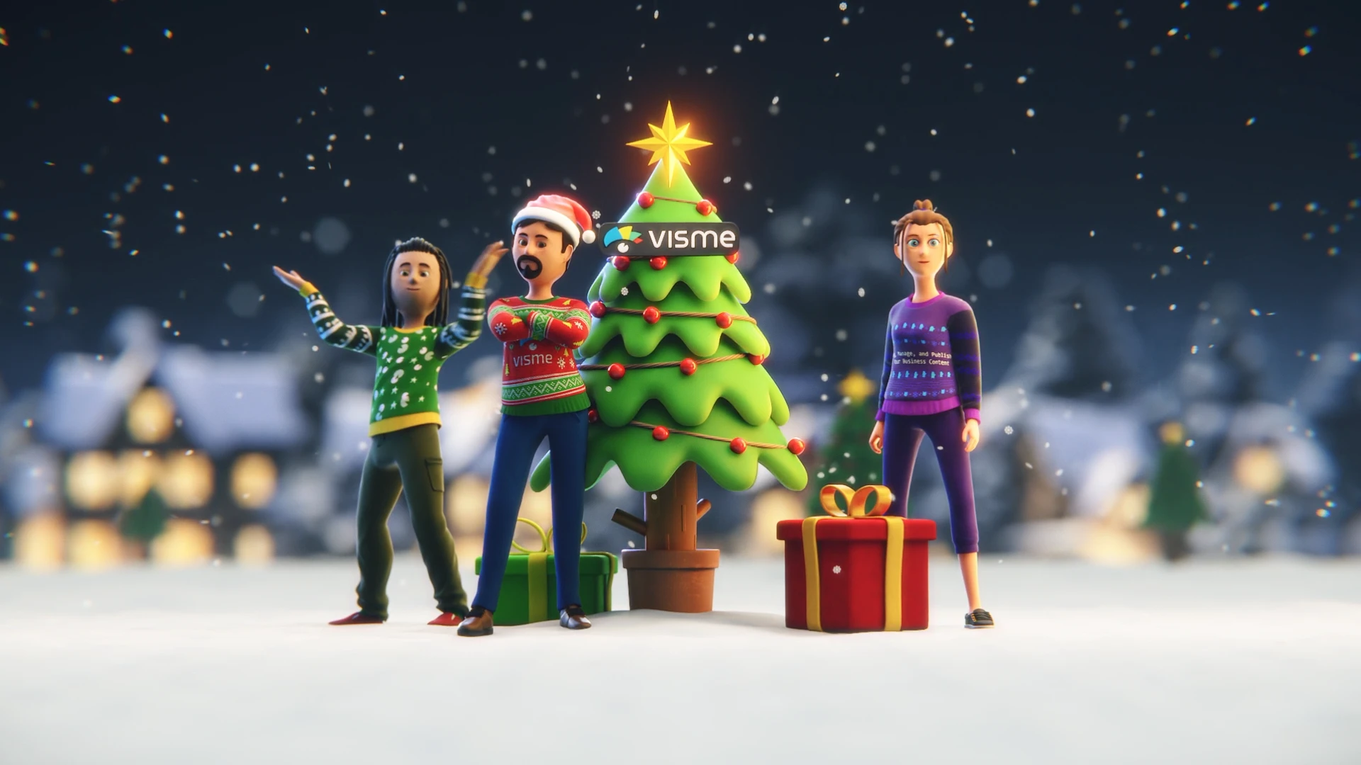Visme - New Year Video — Изображение №1 — 3D, Анимация на Dprofile