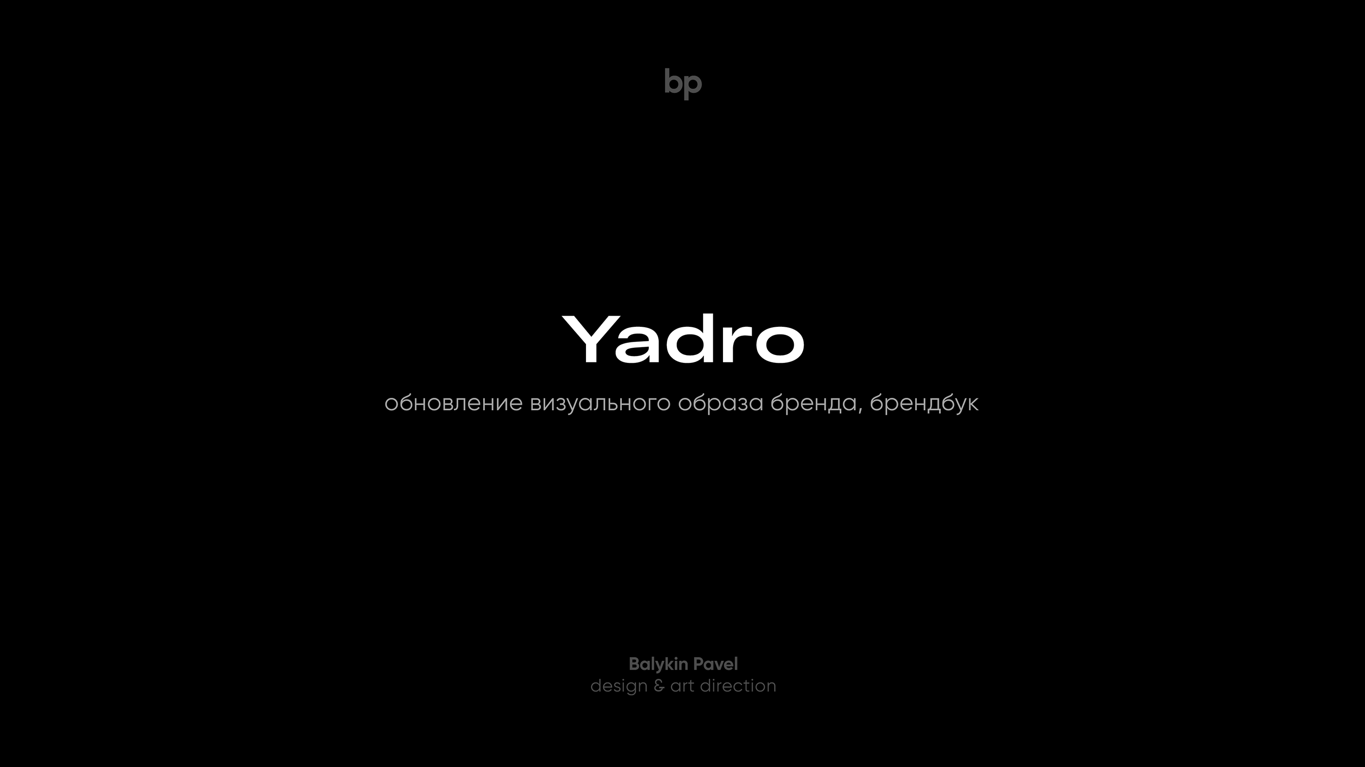 Yadro Corp. — Изображение №1 — Брендинг на Dprofile