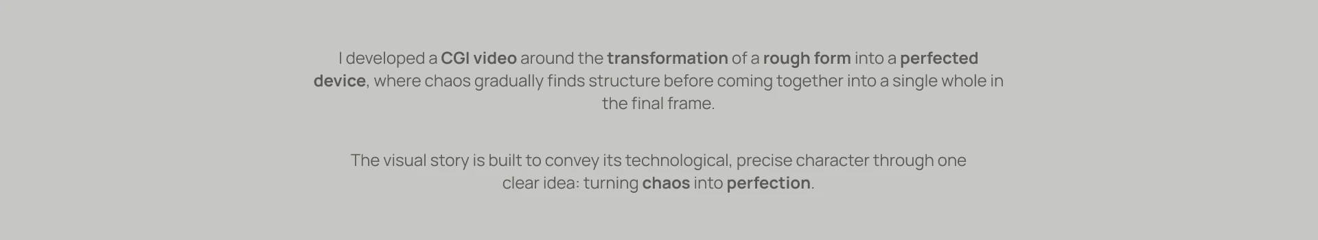 FROM CHAOS to PERFECTION. 3D Product Animation — Изображение №8 — 3D, Анимация на Dprofile