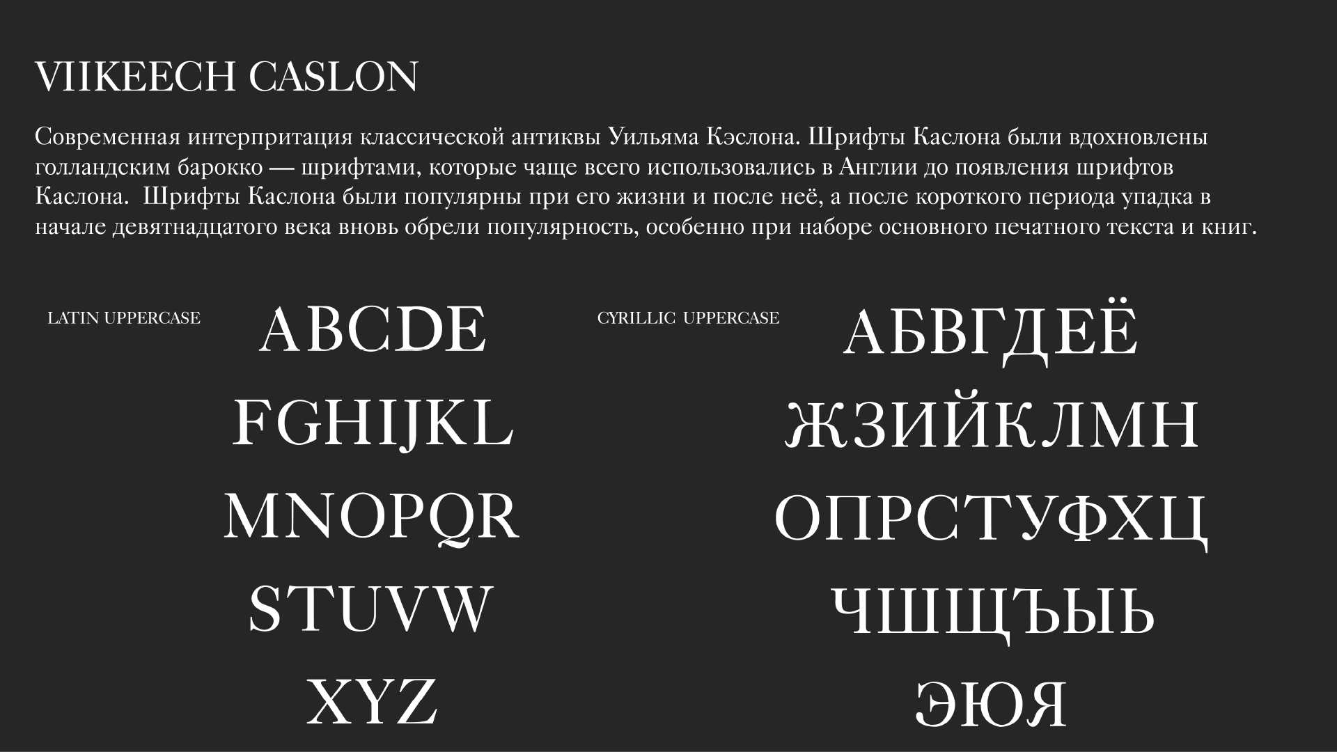 VIIKEECH CASLON — Изображение №2 — Брендинг, Графика на Dprofile