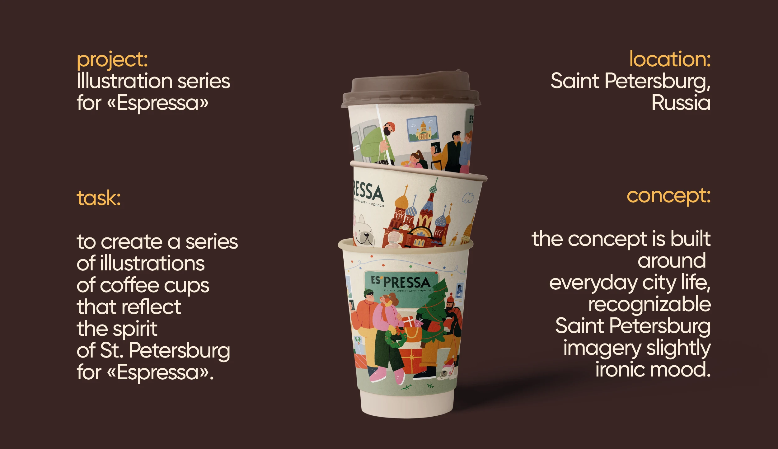 ИЛЛЮСТРАЦИИ ДЛЯ КОФЕЙНИ ЭСПРЕССА — Изображение №1 — Брендинг, Иллюстрация на Dprofile