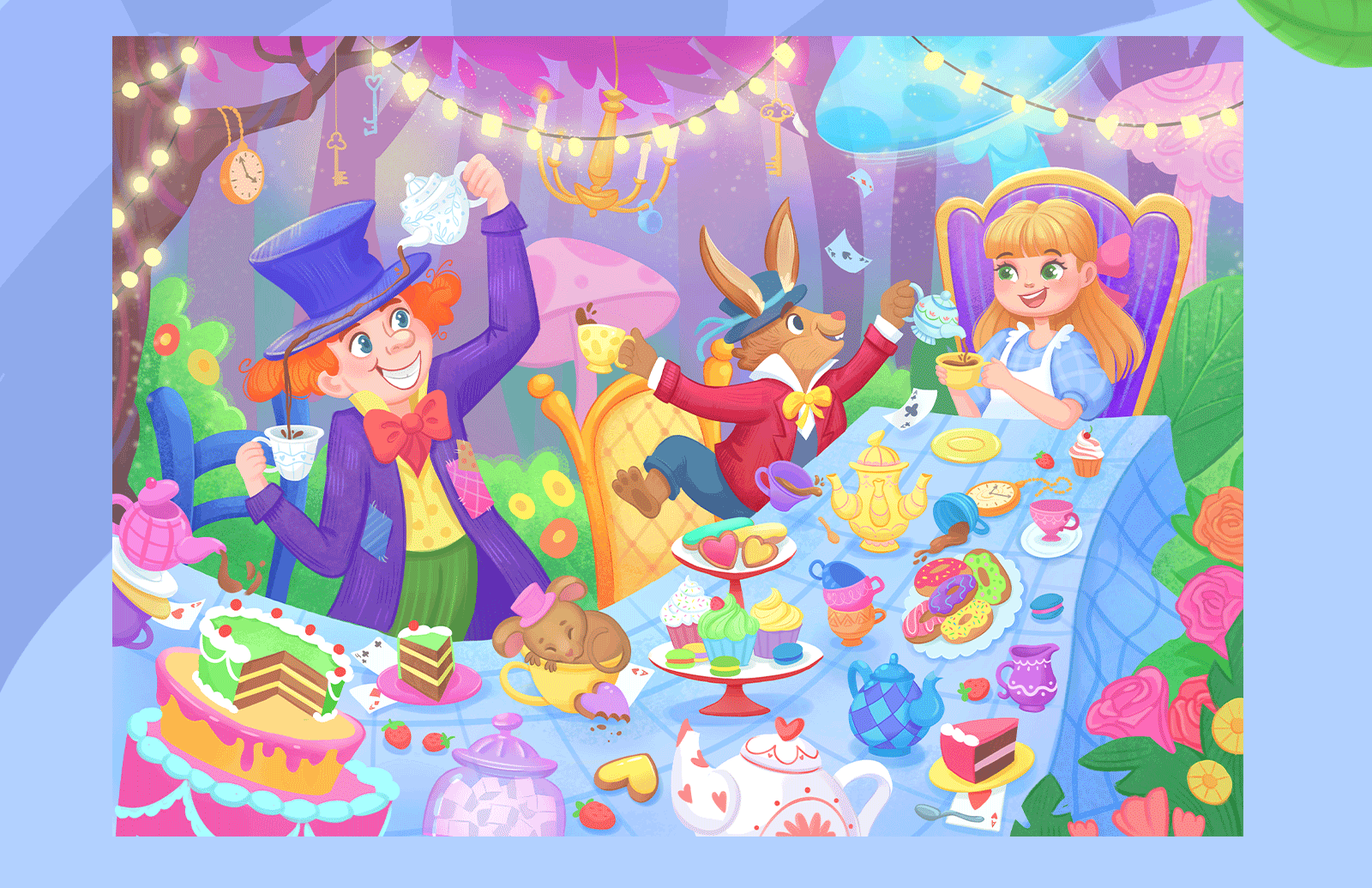 Книжные иллюстрации "Алиса в стране чудес" — Изображение №3 — Иллюстрация на Dprofile