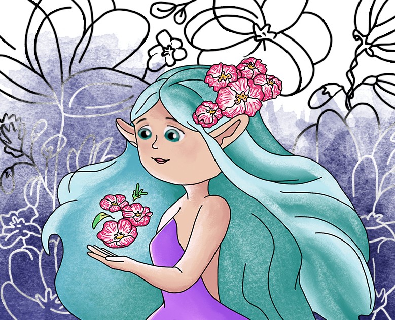 Весенние антистресс-раскраски с цветами на Dprofile