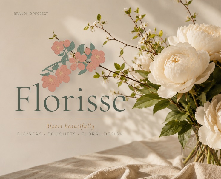 Florisse — Floral Brand Identity & Packaging — Брендинг на Dprofile