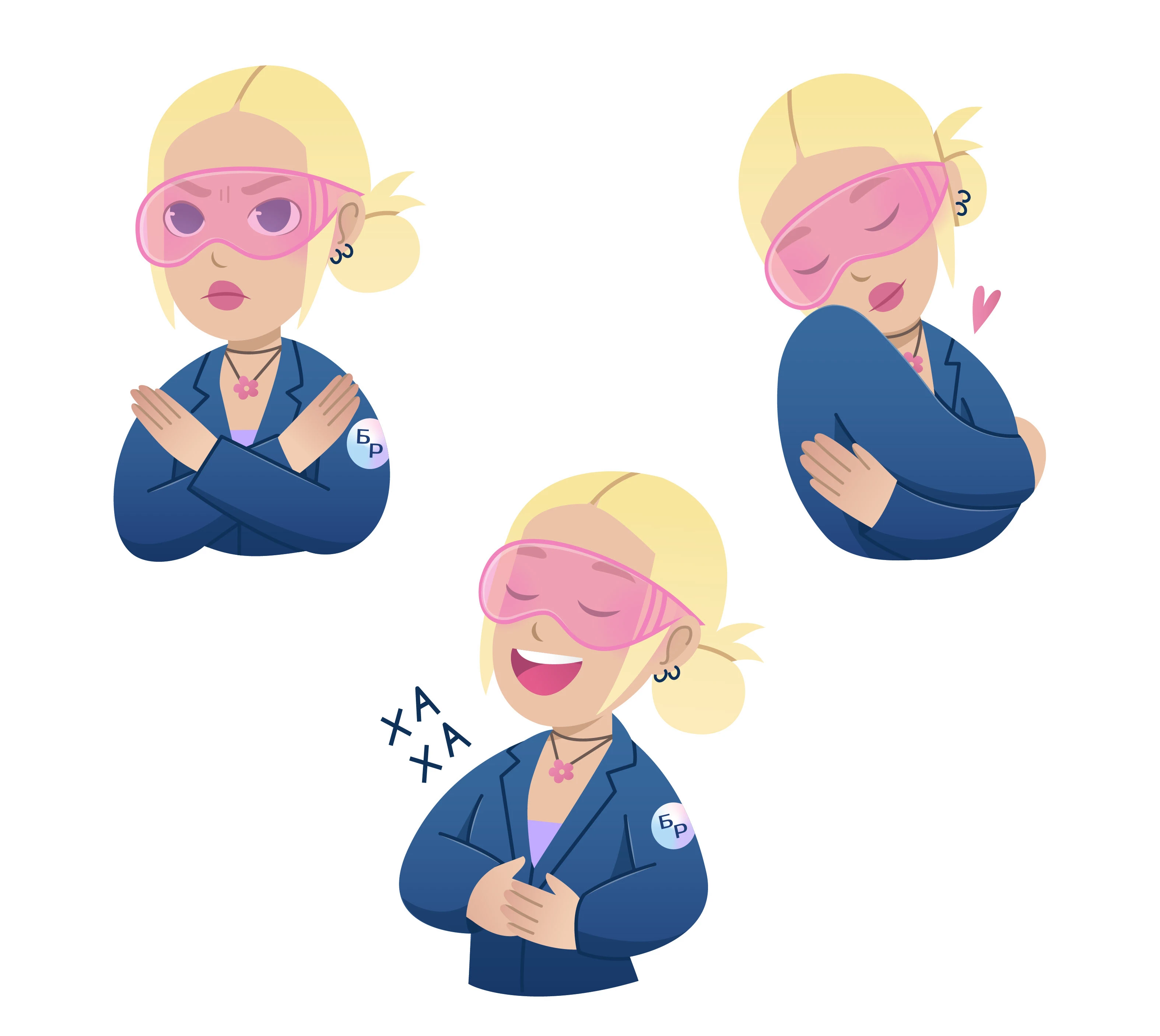 Скинтистка - маскот для Телеграм канала о красоте и уходе — Изображение №12 — Брендинг, Иллюстрация на Dprofile