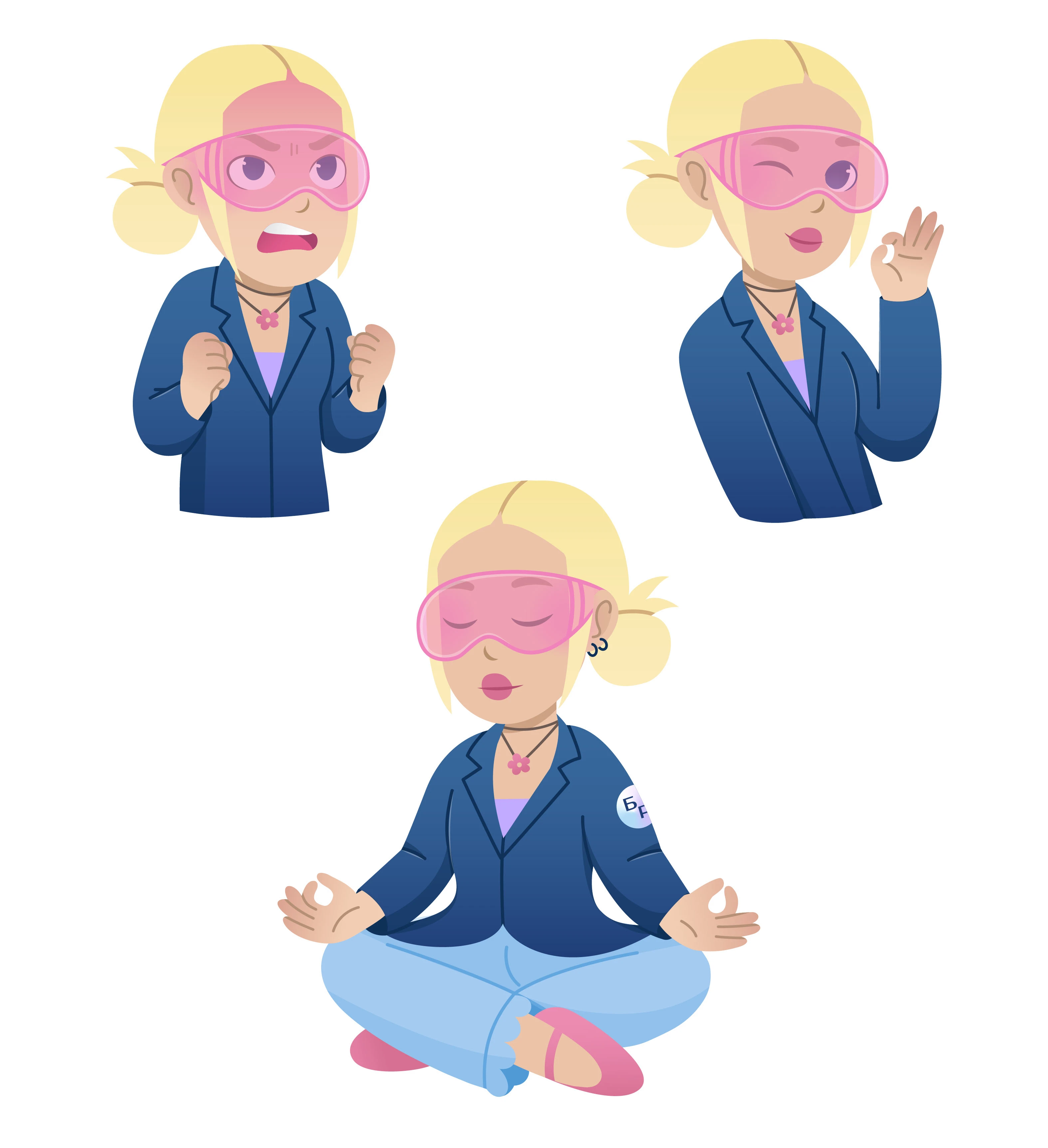 Скинтистка - маскот для Телеграм канала о красоте и уходе — Изображение №13 — Брендинг, Иллюстрация на Dprofile