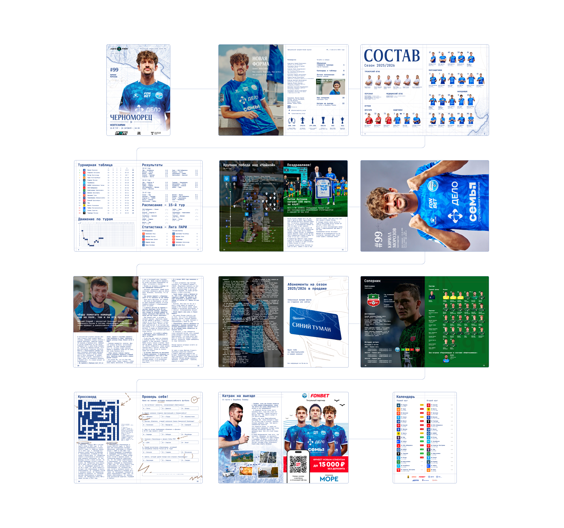 Черноморец – айдентика 25/26 — Изображение №13 — Графика, Маркетинг на Dprofile
