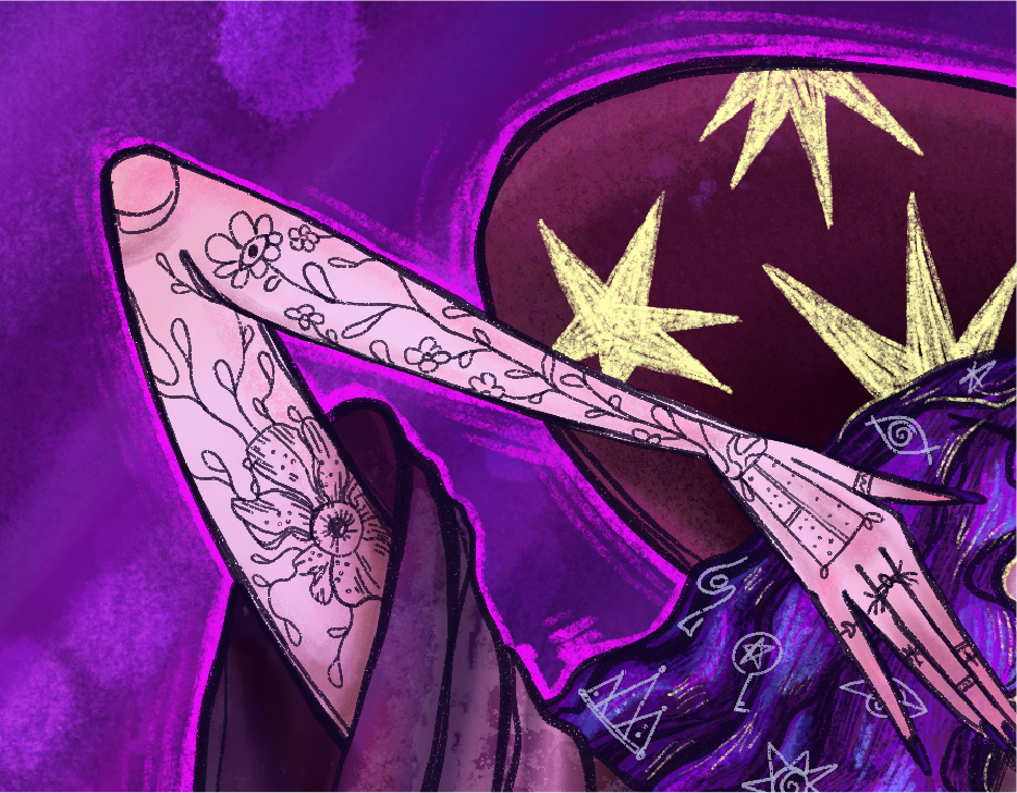 Space Witch Illustration – A Journey Through Worlds — Изображение №9 — Иллюстрация на Dprofile