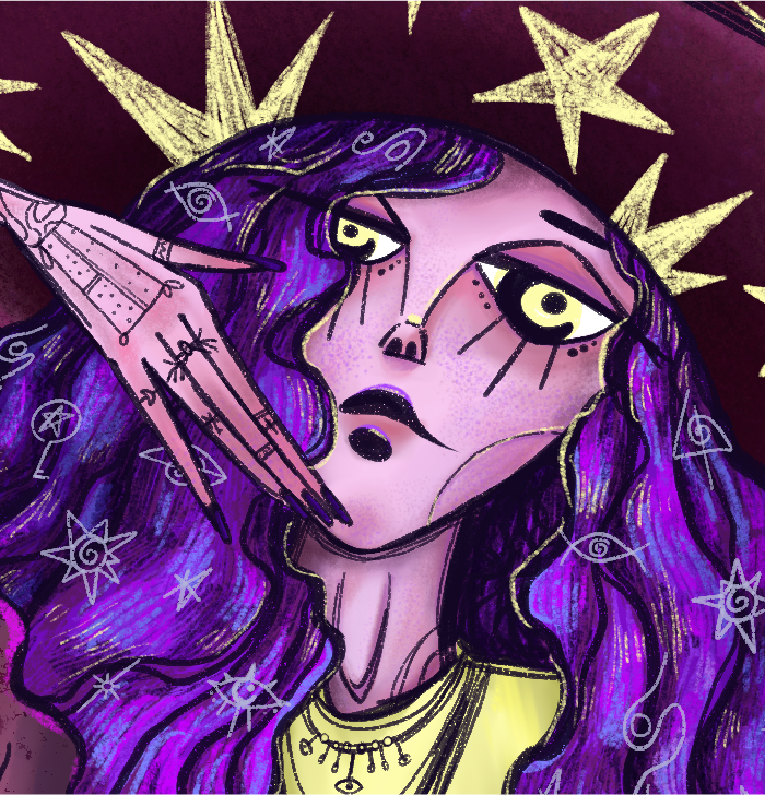 Space Witch Illustration – A Journey Through Worlds — Изображение №6 — Иллюстрация на Dprofile