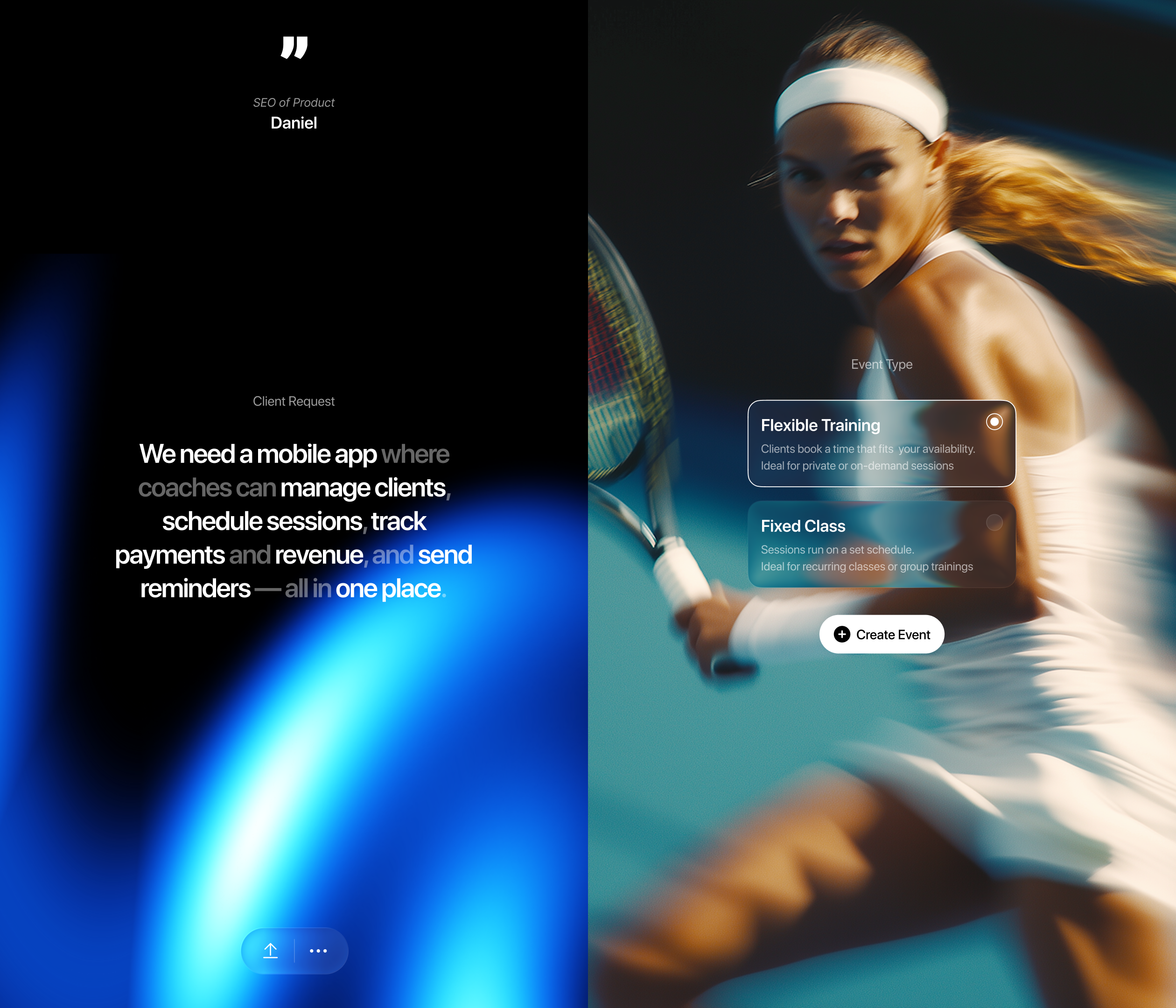 Fitness Coach Management — Mobile App & UI/UX Design — Изображение №2 — Интерфейсы на Dprofile