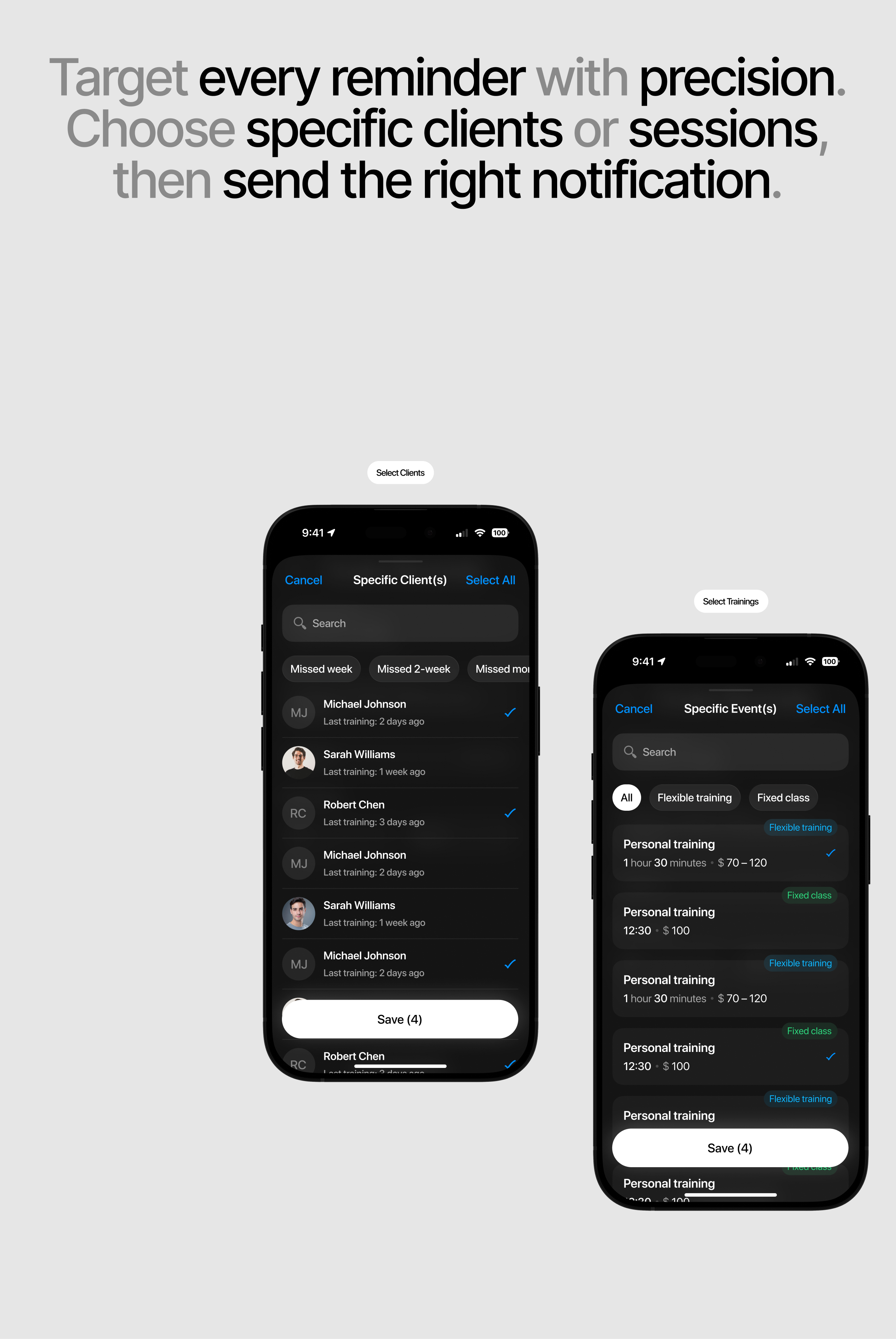 Fitness Coach Management — Mobile App & UI/UX Design — Изображение №20 — Интерфейсы на Dprofile