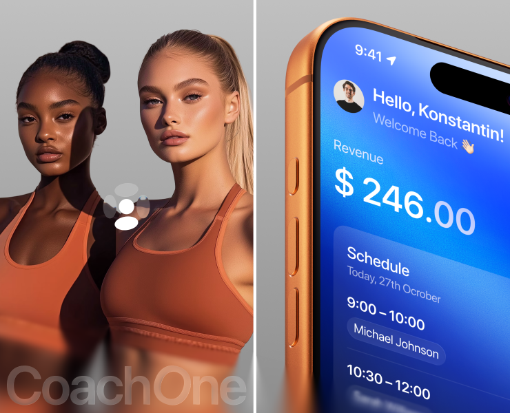 Fitness Coach Management — Mobile App & UI/UX Design на Dprofile