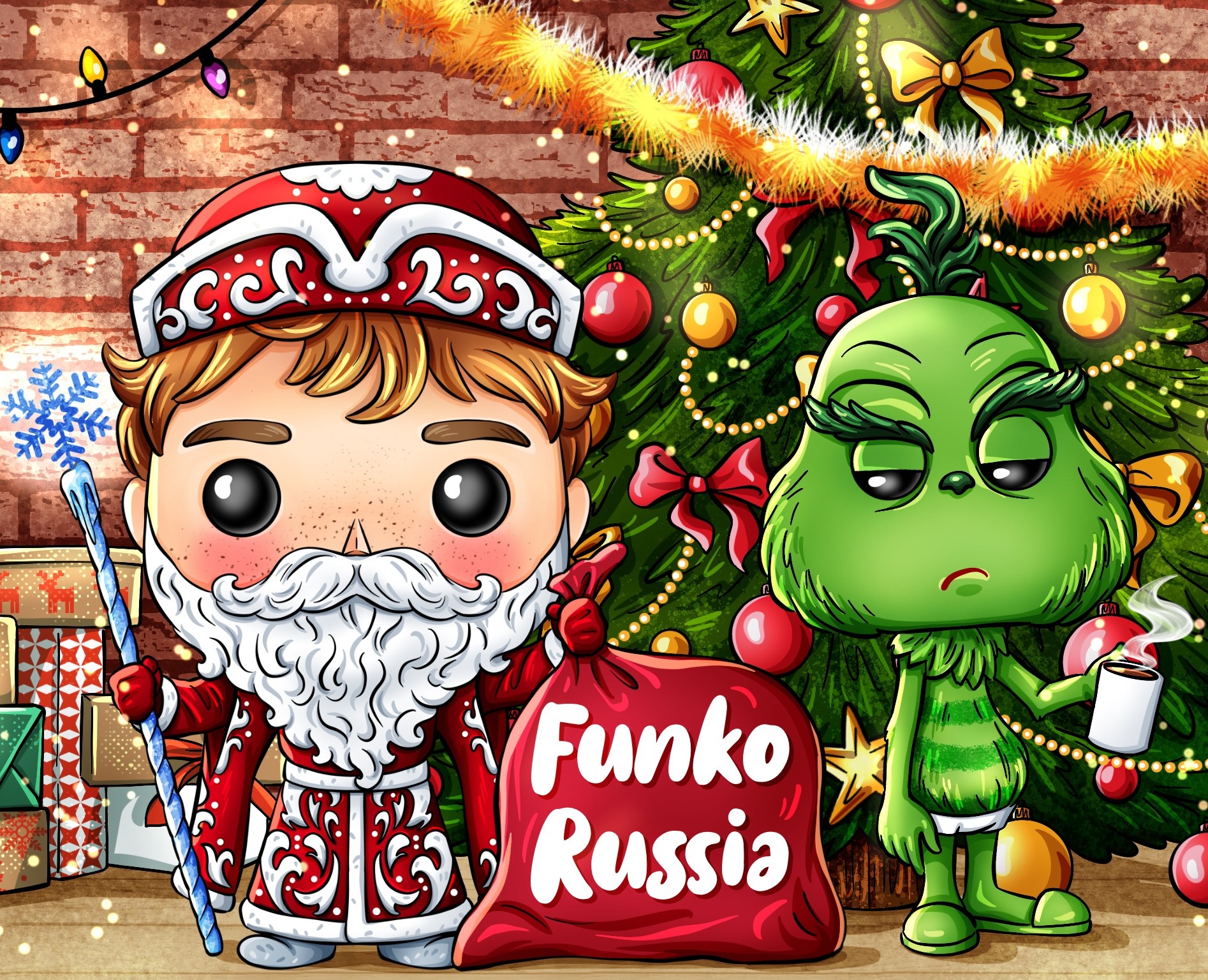 Иллюстрации для магазина Funko Russia на Dprofile