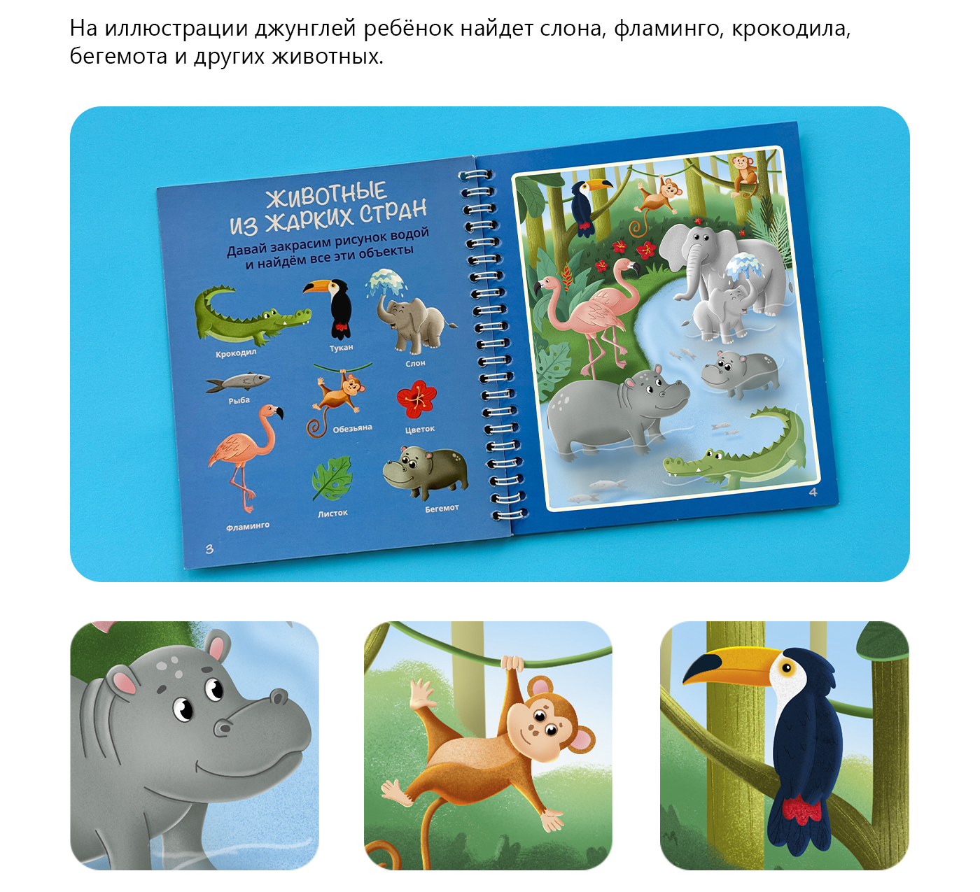 Водная раскраска с животными со всего света — Изображение №6 — Иллюстрация на Dprofile