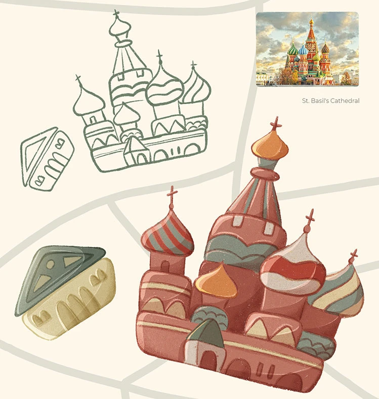Корпоративный календарь с картой Москвы — Изображение №8 — Иллюстрация, Графика на Dprofile