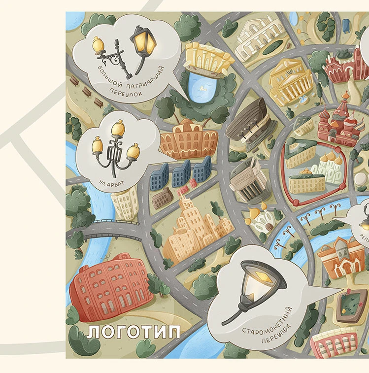 Корпоративный календарь с картой Москвы — Изображение №14 — Иллюстрация, Графика на Dprofile