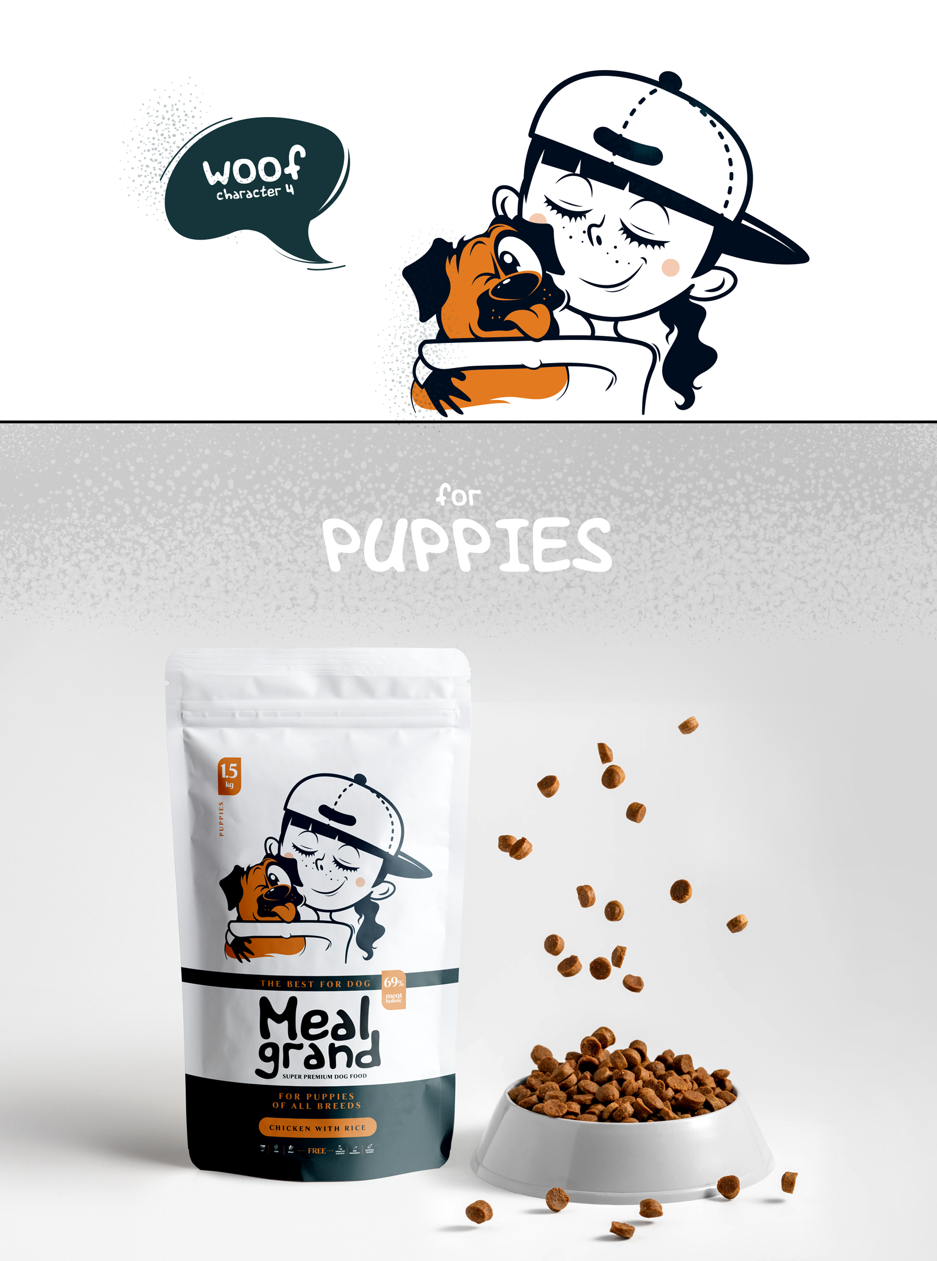 Иллюстрации и дизайн упаковки для соб.корма — Изображение №6 — Брендинг, Иллюстрация на Dprofile