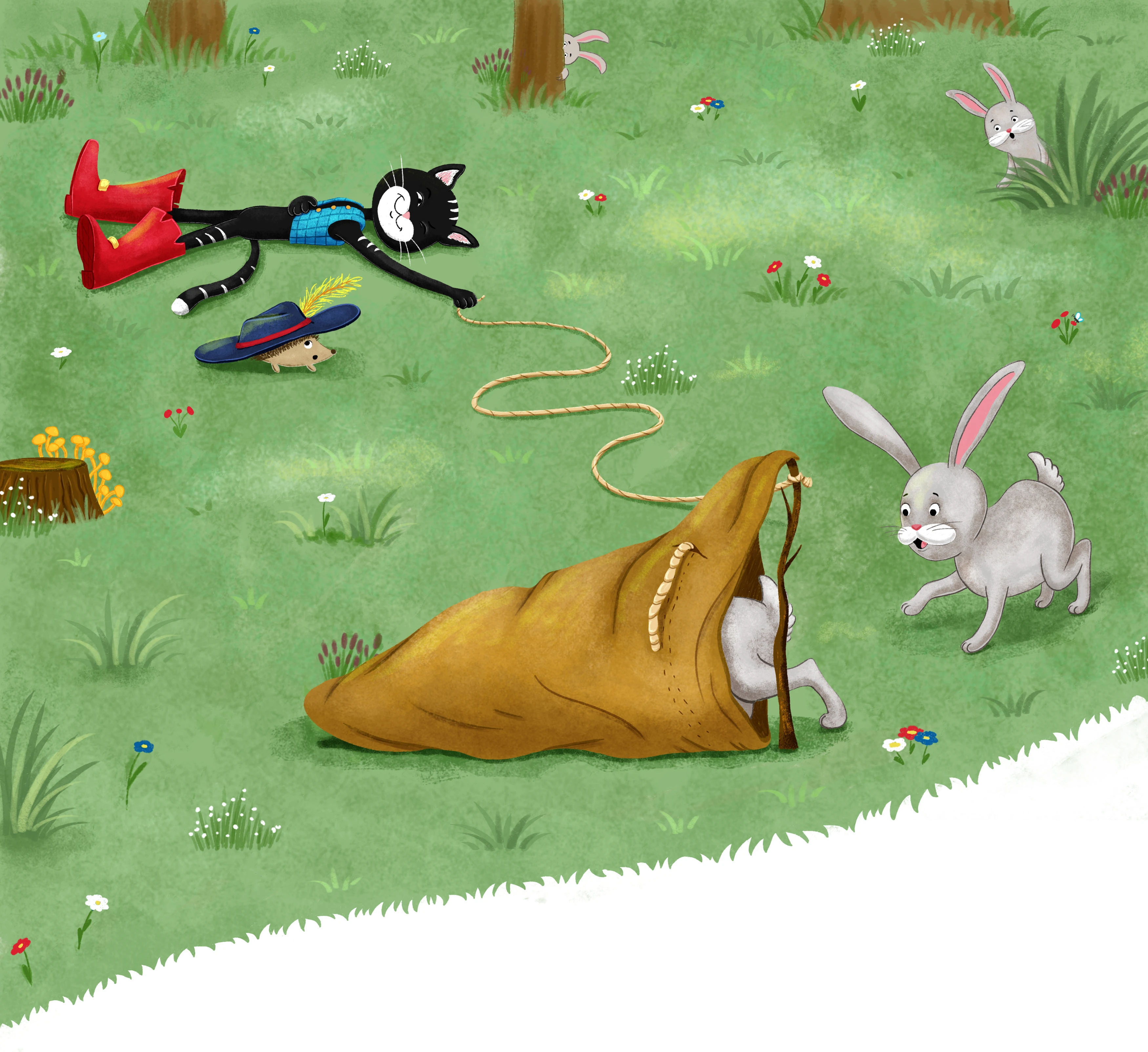 Иллюстрации для детской книги "Кот в сапогах"" — Изображение №5 — Иллюстрация на Dprofile