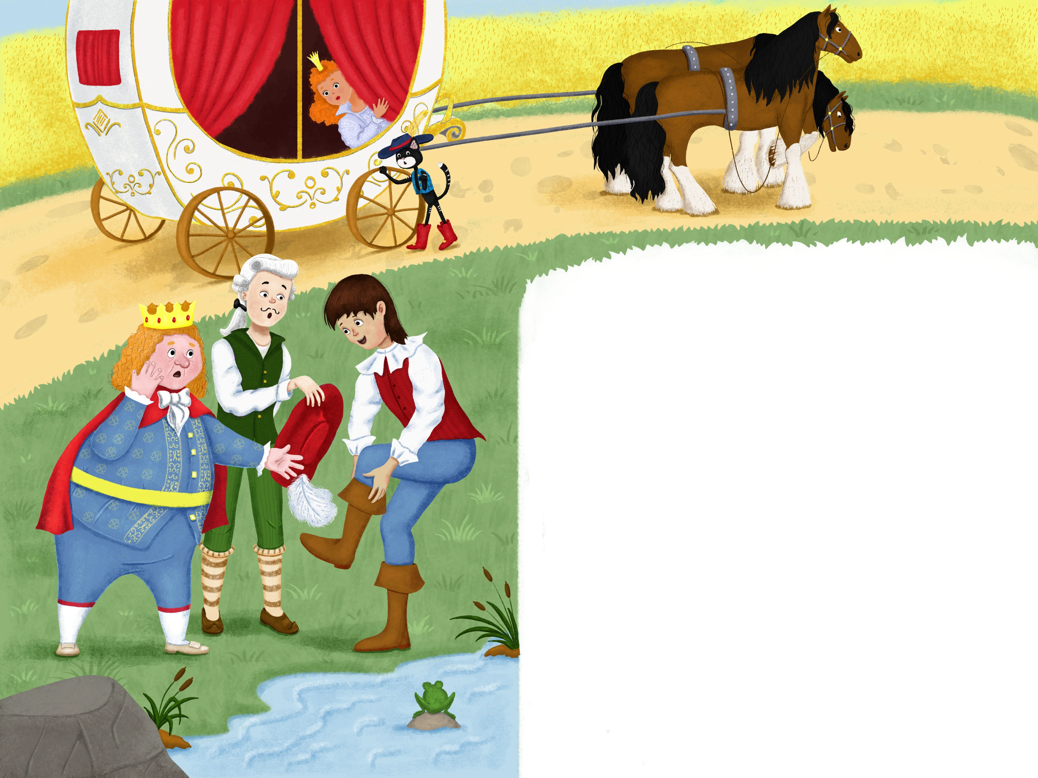 Иллюстрации для детской книги "Кот в сапогах"" — Изображение №7 — Иллюстрация на Dprofile